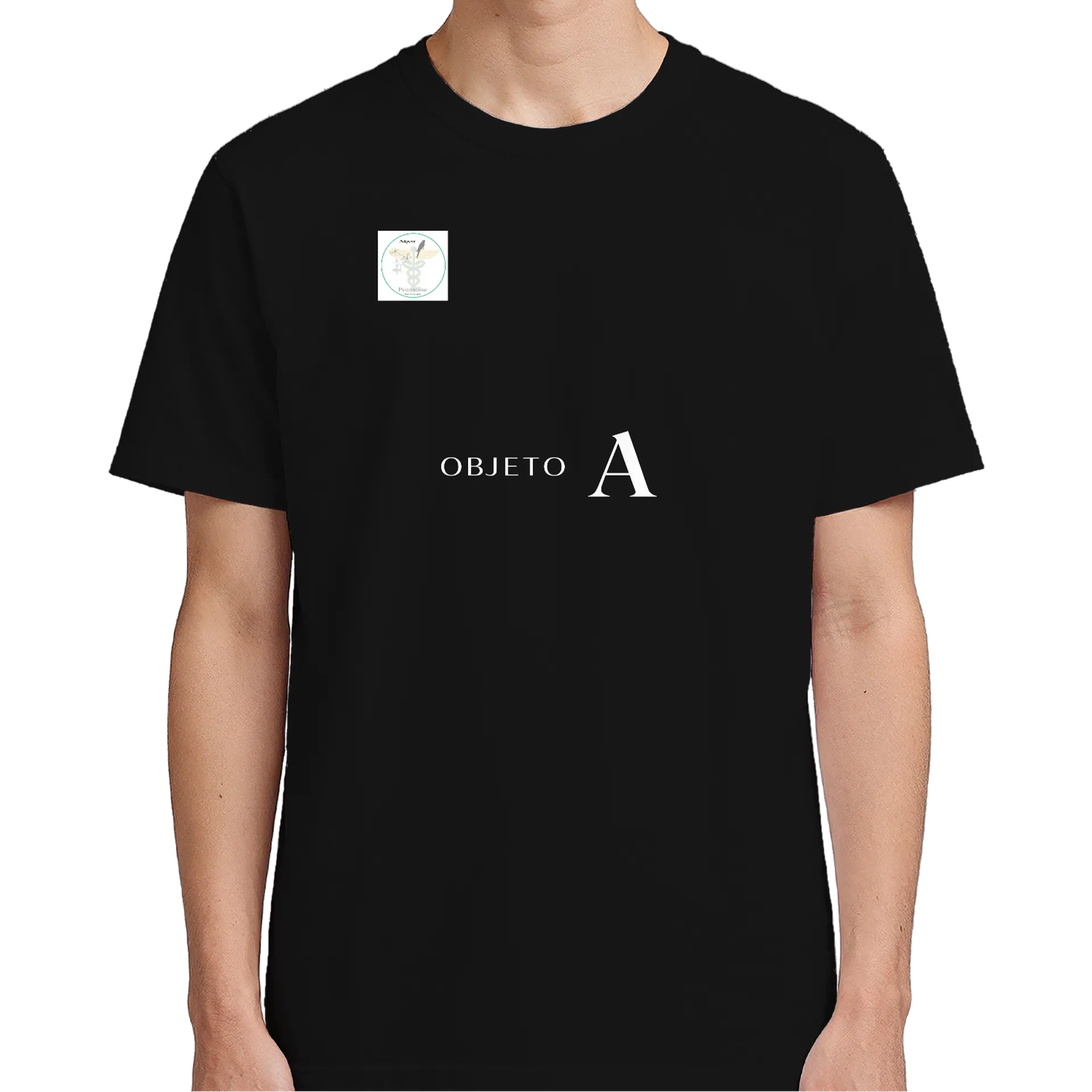 Camiseta Estampa Objeto A 100% Algodão Preto - Imagem 5