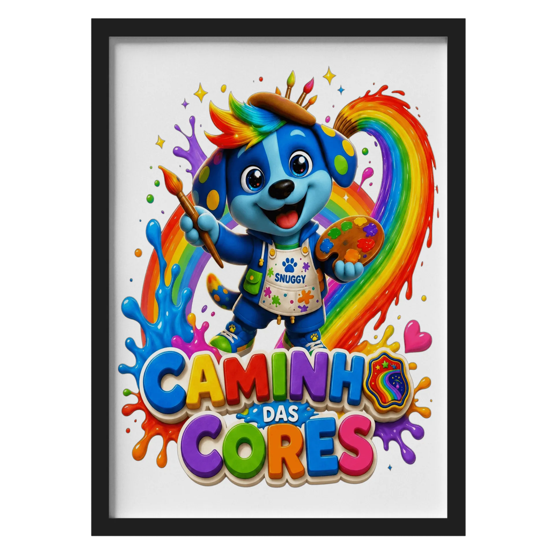 Quadro A3 personalizado Mascote Snuggy - Imagem 1