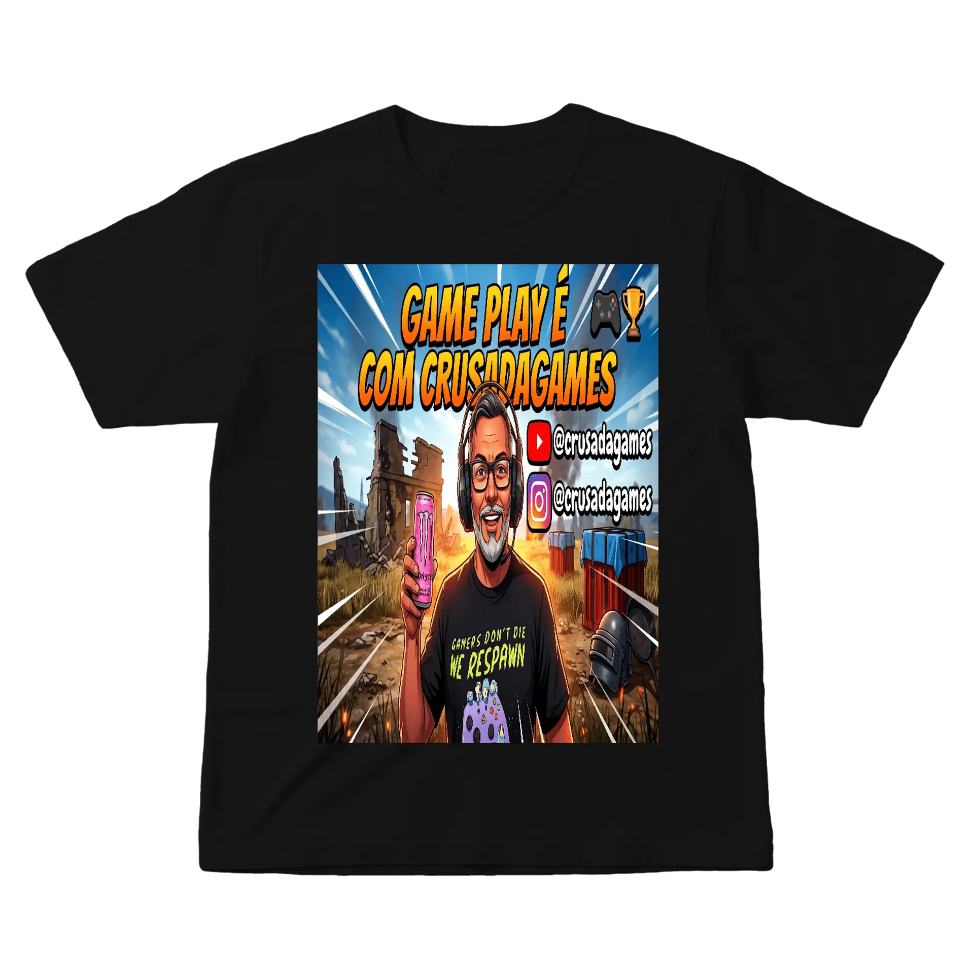 Camiseta personalizada de Crusadagames  — imagem 1 de 6