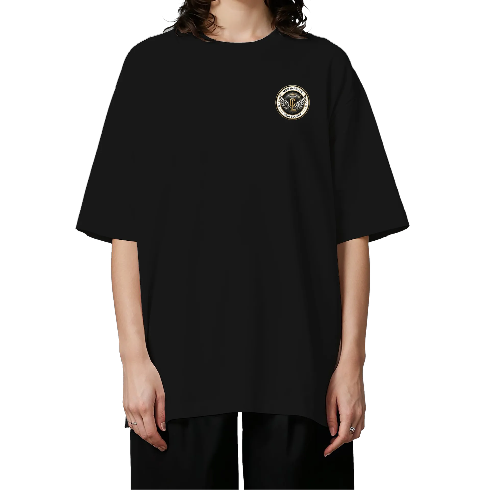 Camiseta Oversized Estampa Mentalidade de Campeão 100% - Imagem 3