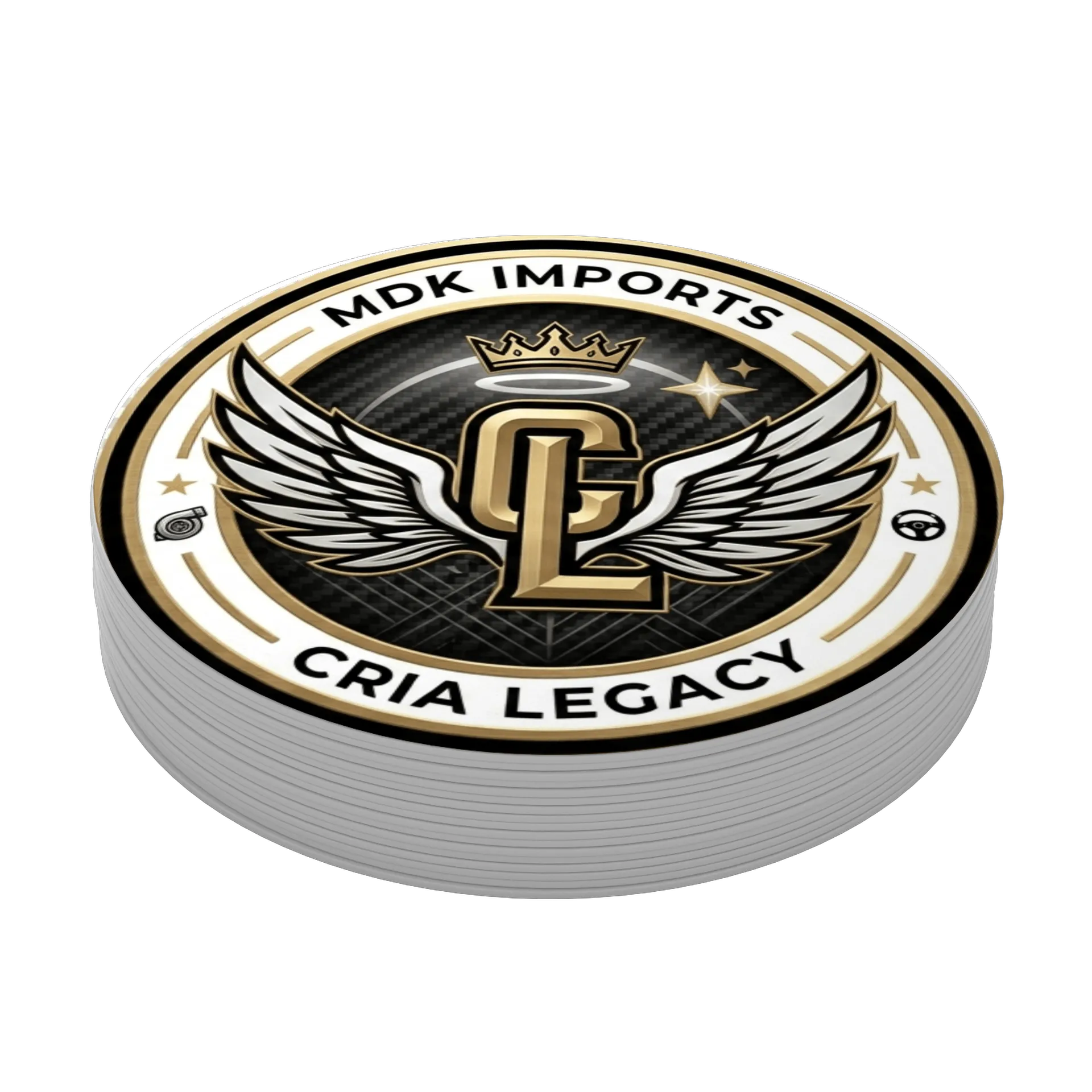 Porta-copo MDF Logotipo Cria Legacy 10x10cm - Imagem 4