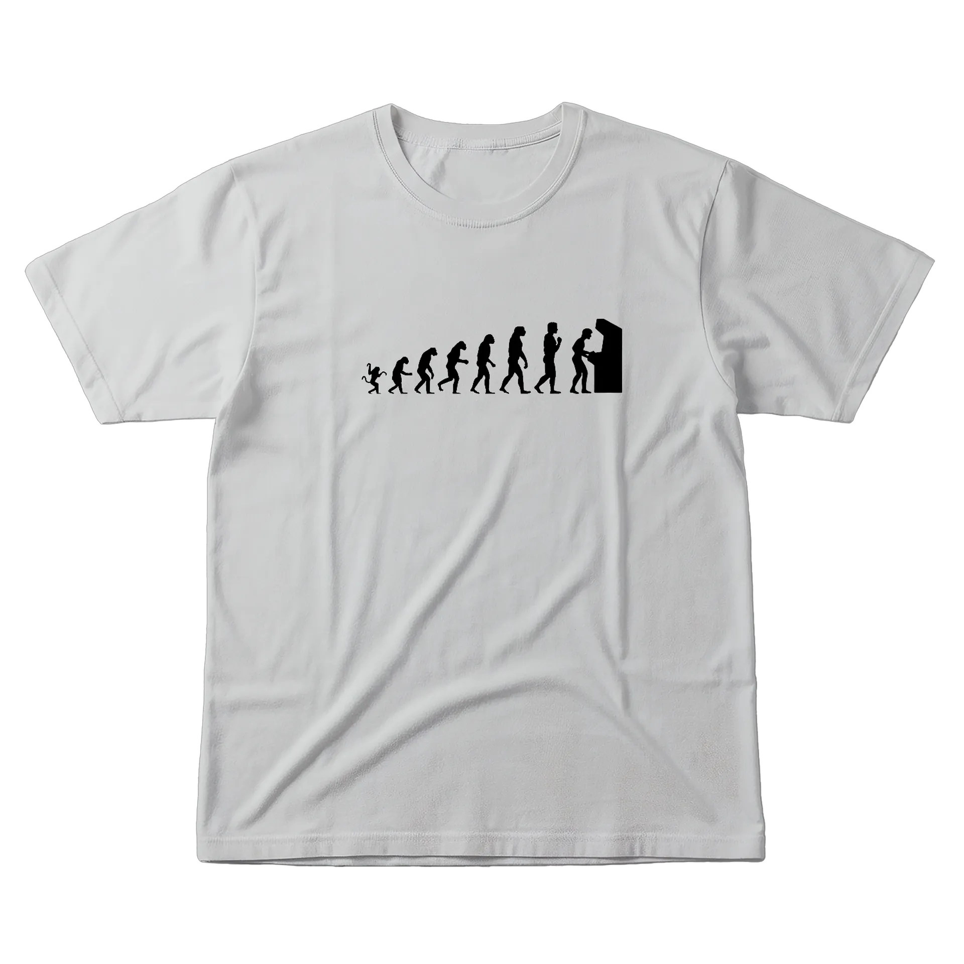 Camiseta Unissex Cores Claras - Evolução Arcade Gamer - Imagem 1
