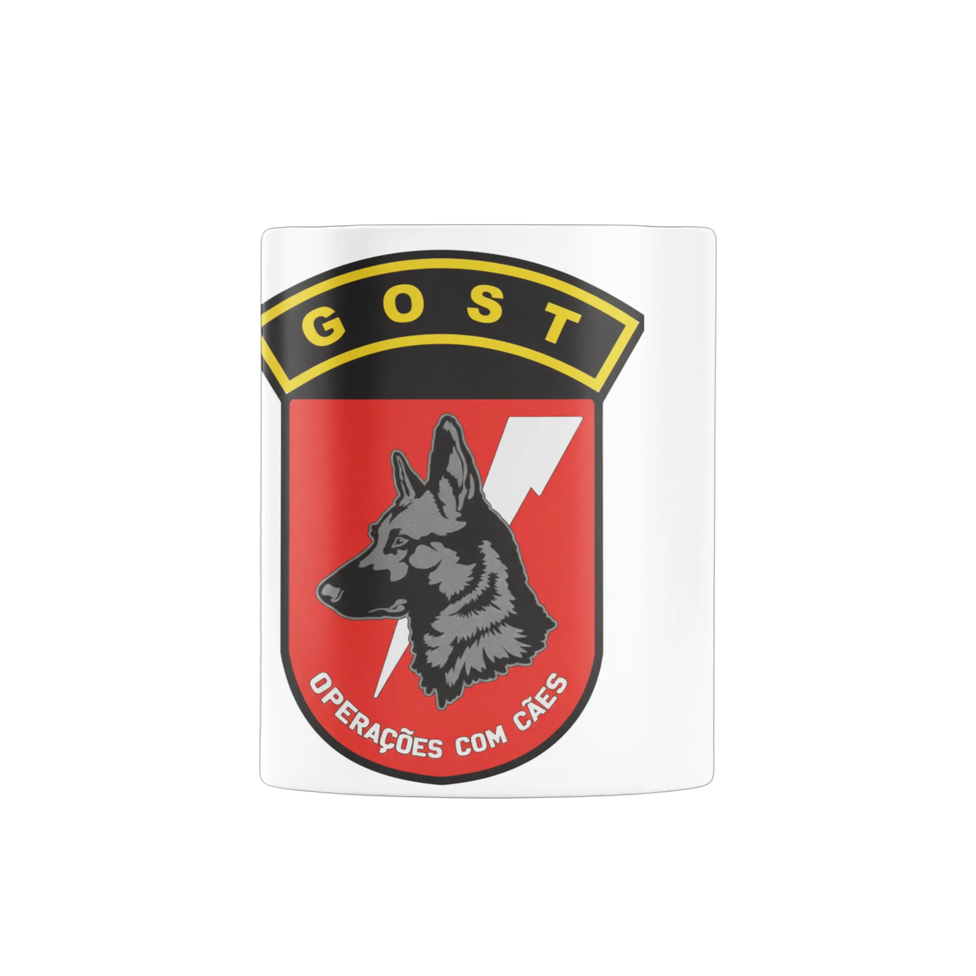 Caneca Logo GOST Lobo Operações com Cães 325ml - Imagem 2