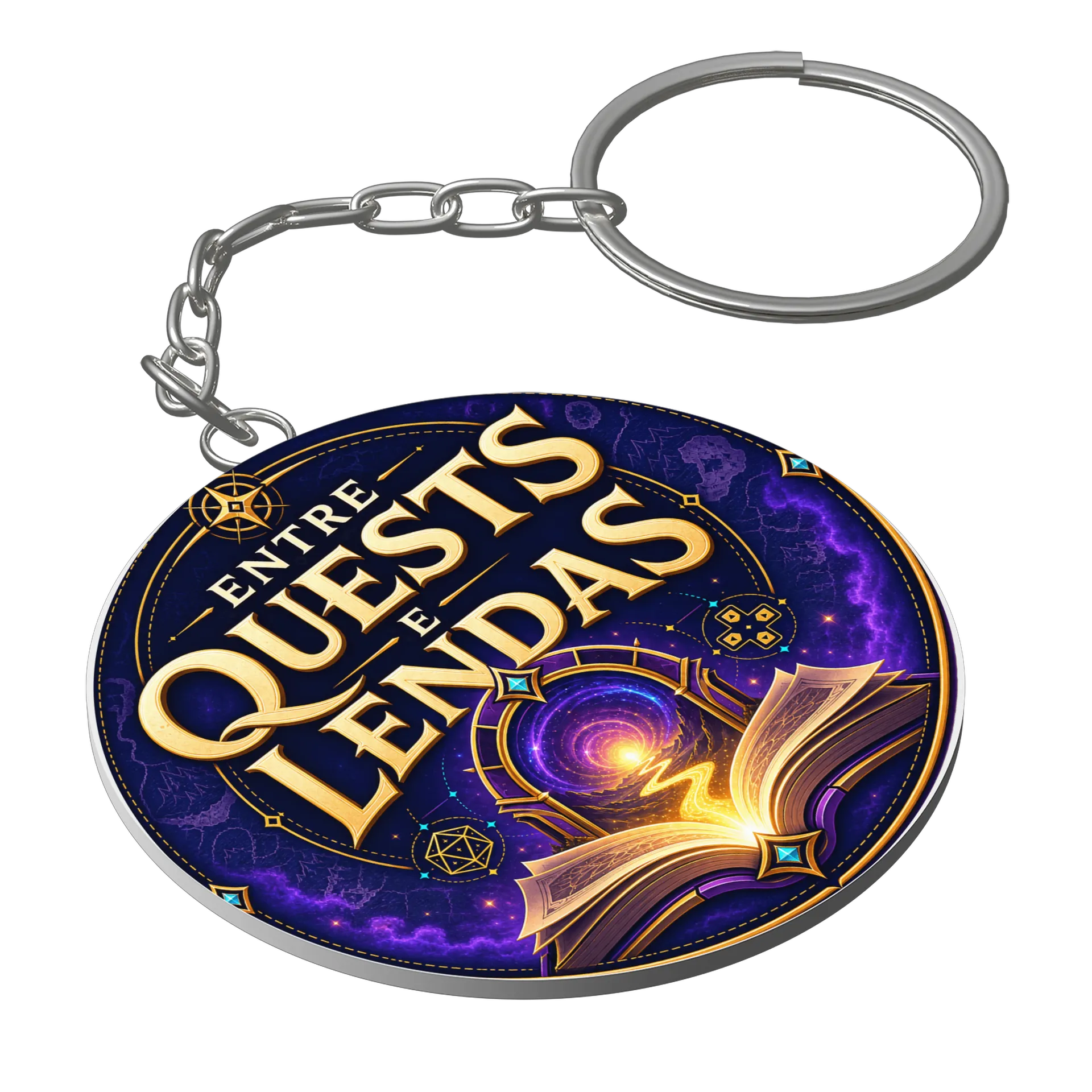 Chaveiro Entre Quests e Lendas – Edição Oficial - Imagem 1