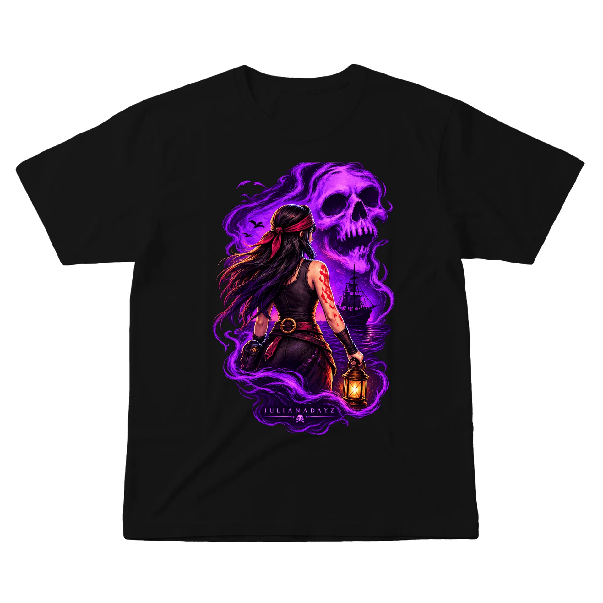 Camiseta Caveira Espectral Mulher - Imagem 1
