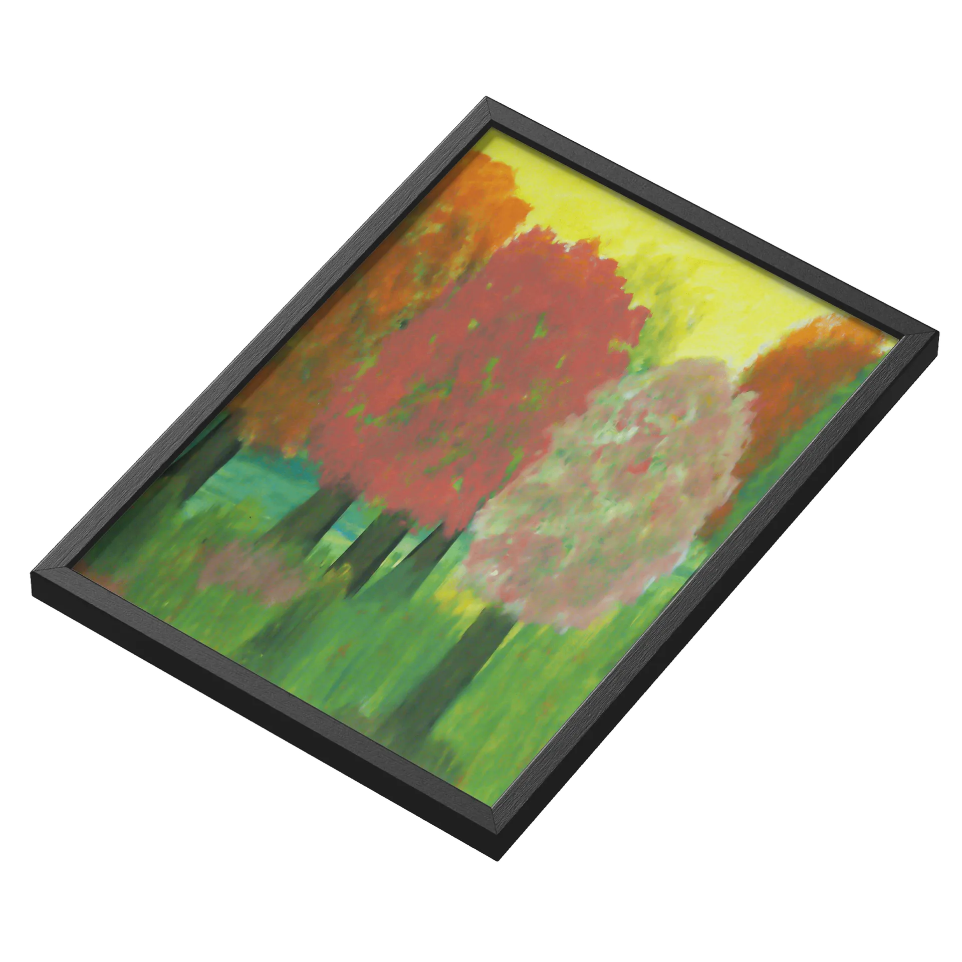 Quadro Paisagem de Outono Pintura Impressionista A3 - Imagem 3