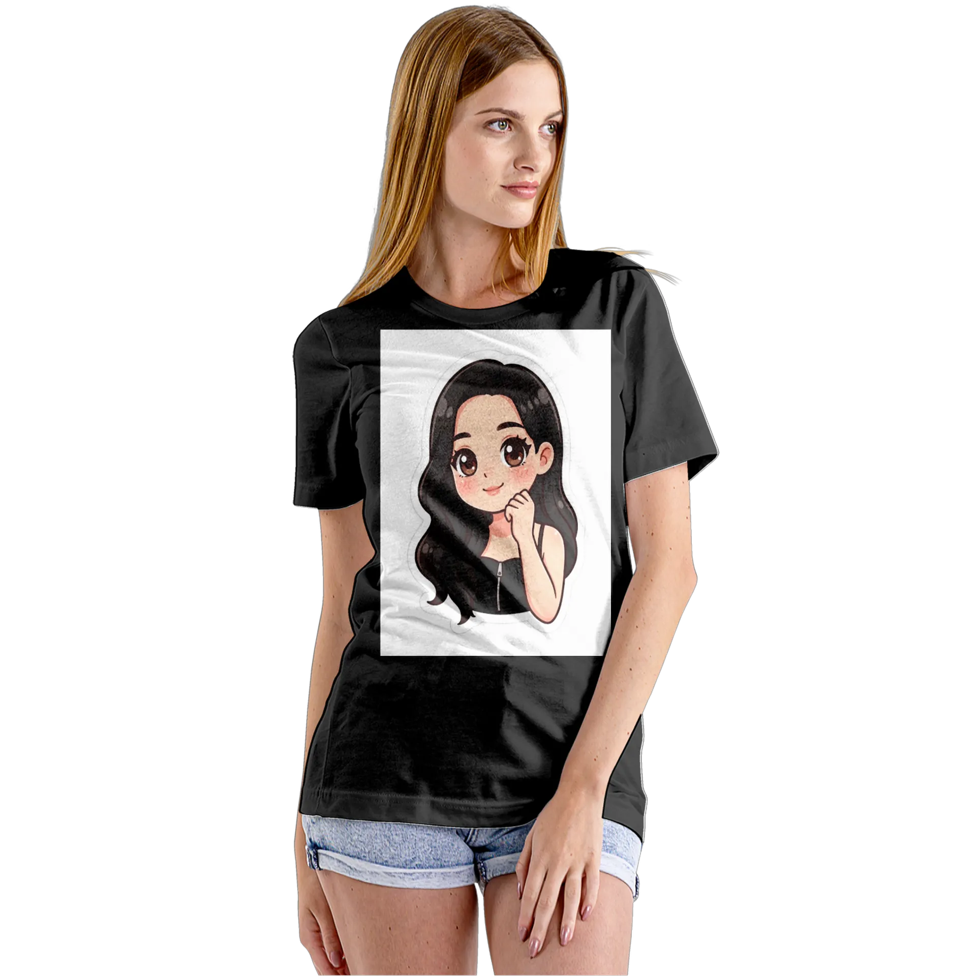 Camiseta Babylook Menina Ilustração Cartoon 100% Algodão - Imagem 5