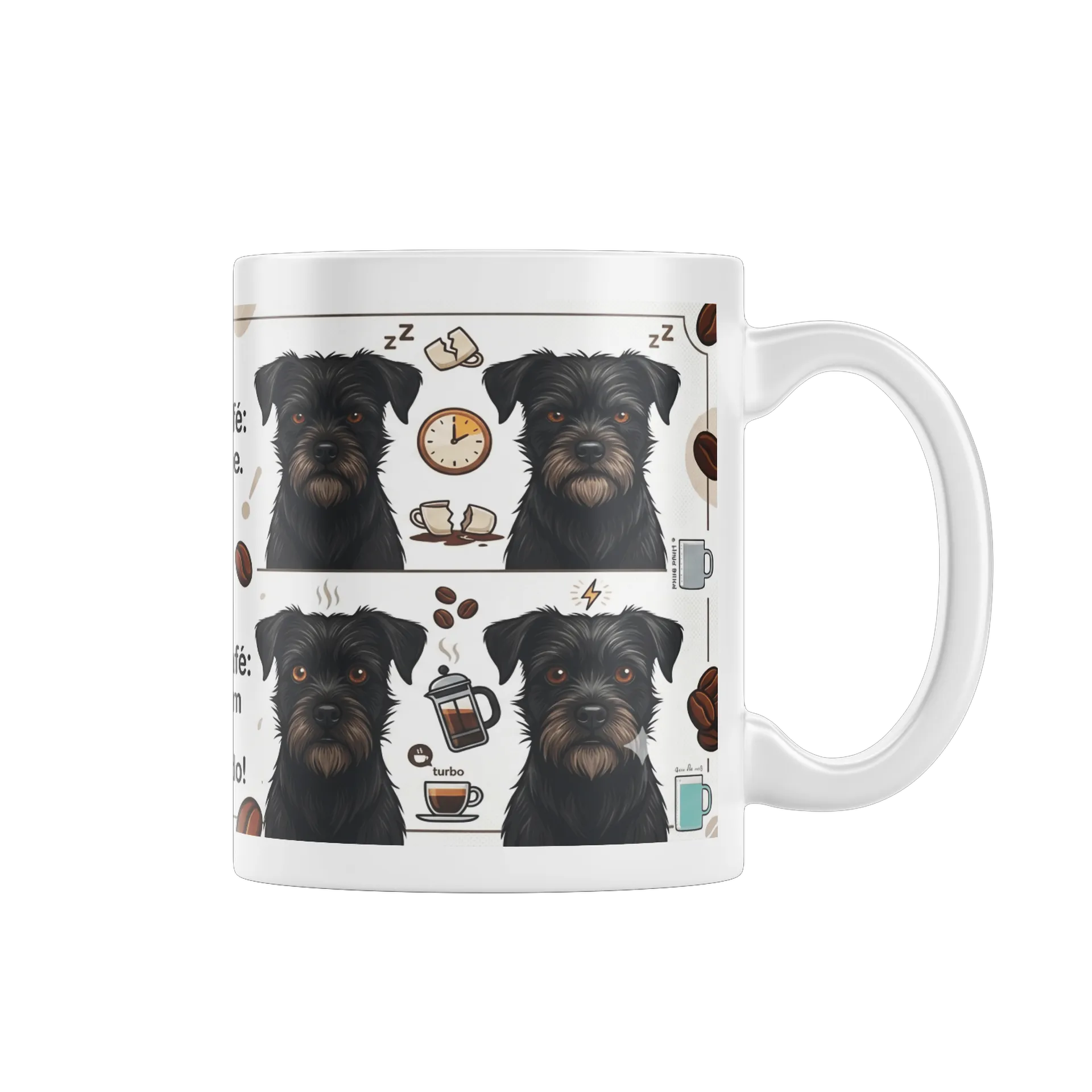 Caneca Porcelana Pretinha 325ml - Imagem 1