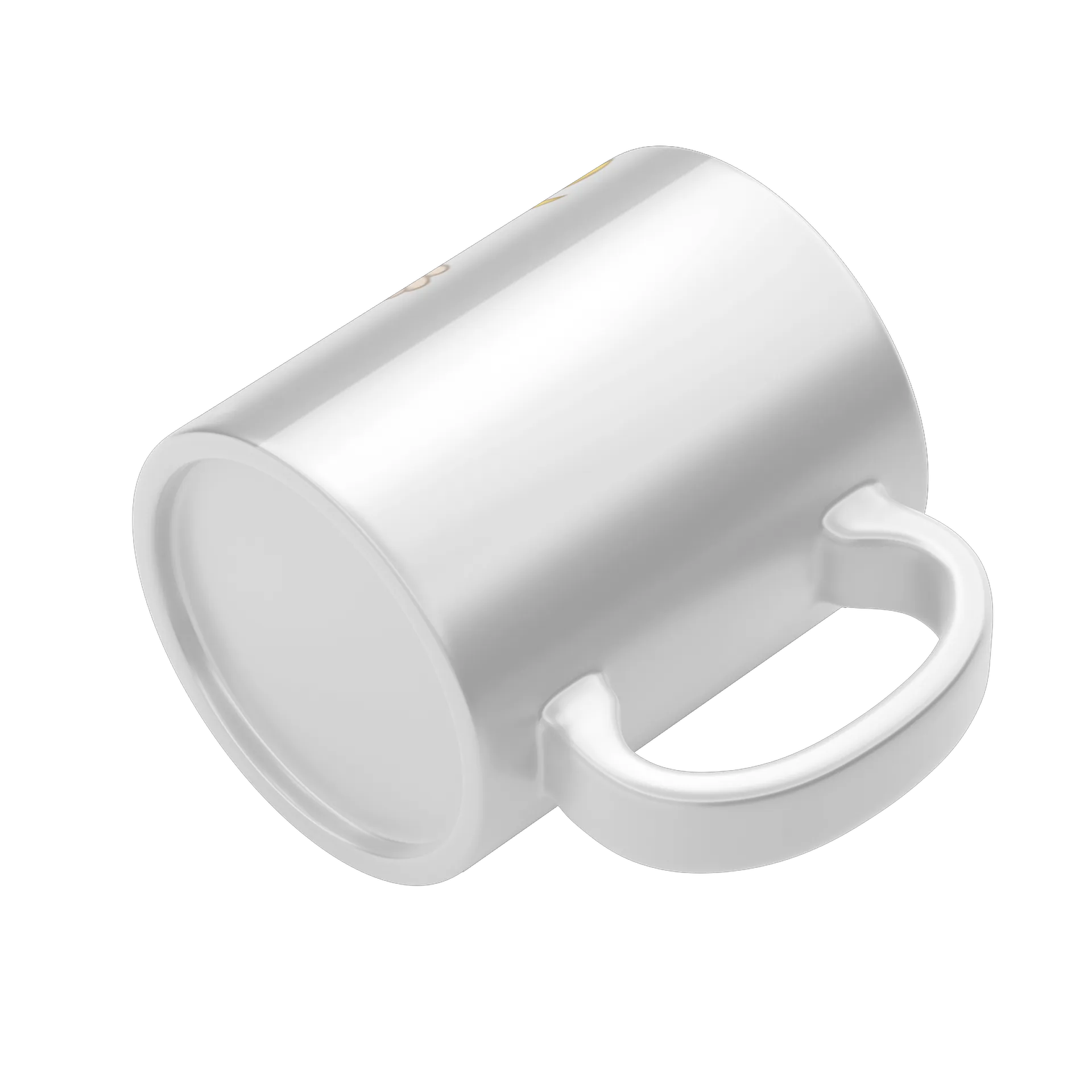 Caneca Porcelana Palhaço Braguinha Branco 325ml - Imagem 4
