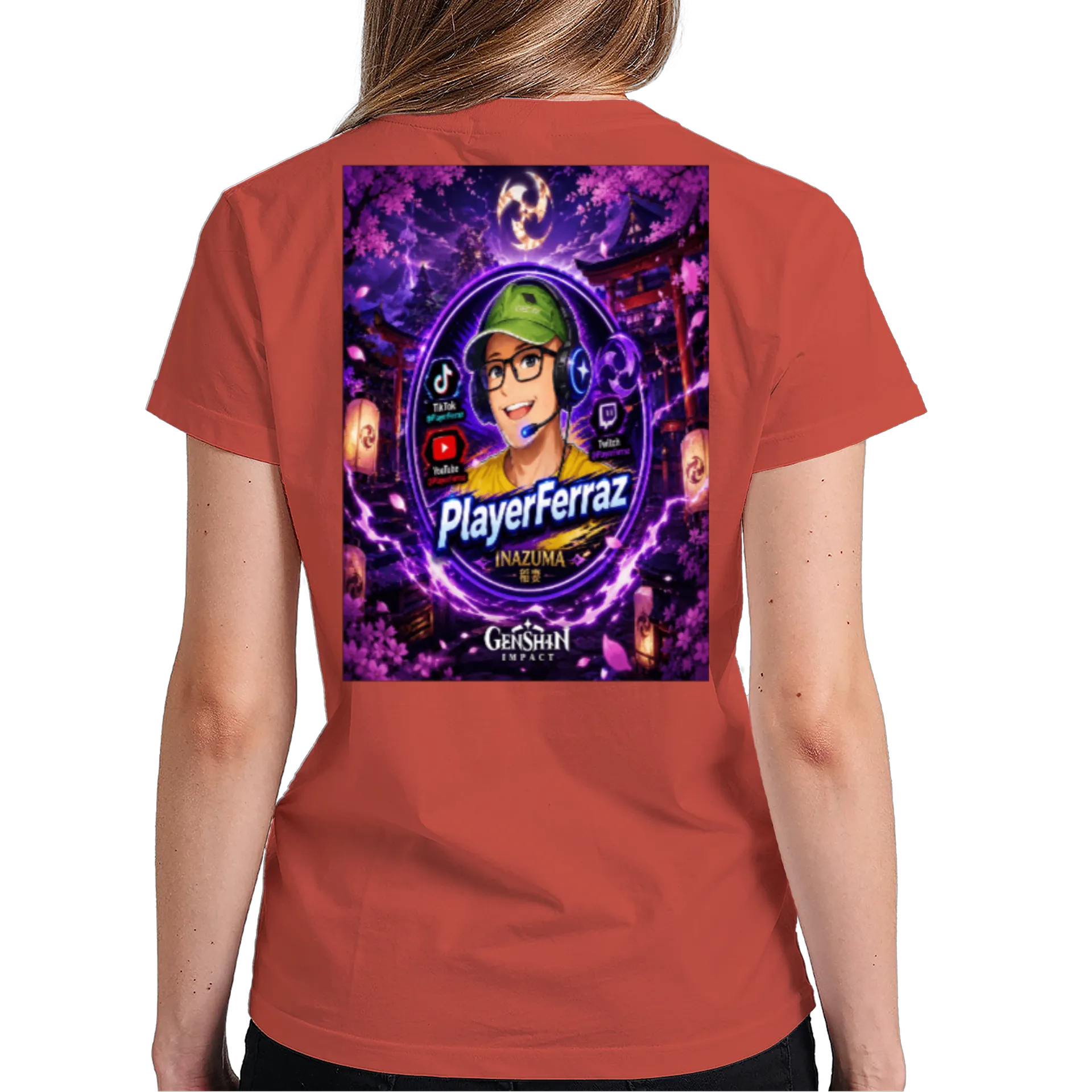 Camiseta Inazuma Genshin Impact by PlayerFerraz. de PlayerFerraz — imagem 5 de 6