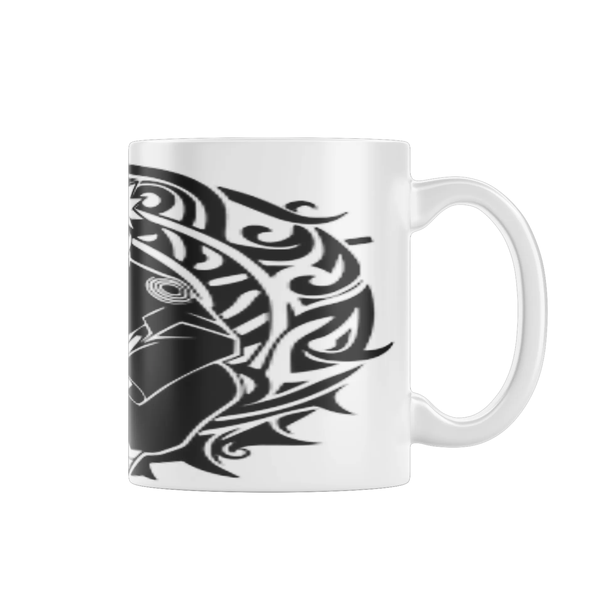 Caneca Porcelana Naruto Estampa Preto e Branco 325ml - Imagem 1