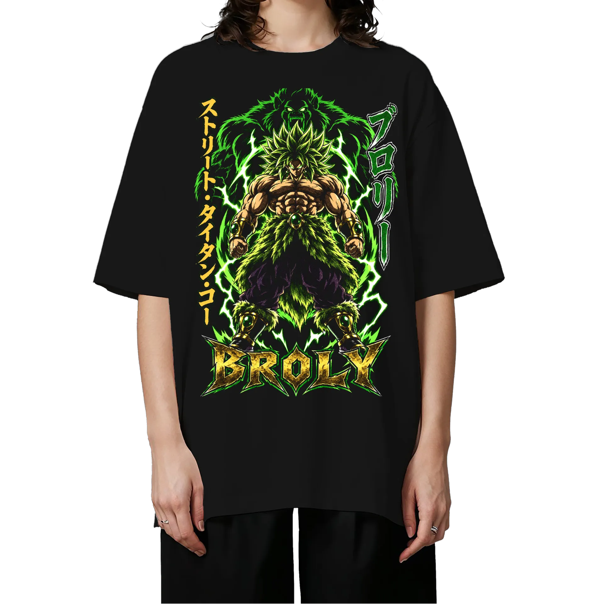 Camiseta Oversized Broly Anime Dragon Ball Premium - Imagem 3
