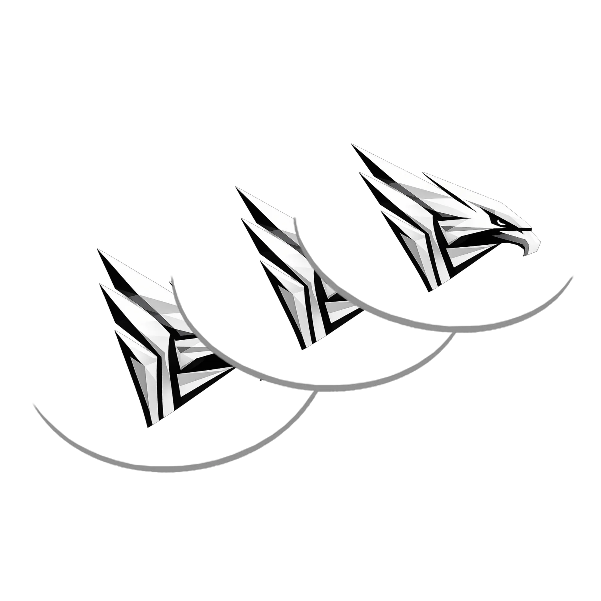 Porta-copo Águia Geométrica Estilizada MDF - Imagem 3