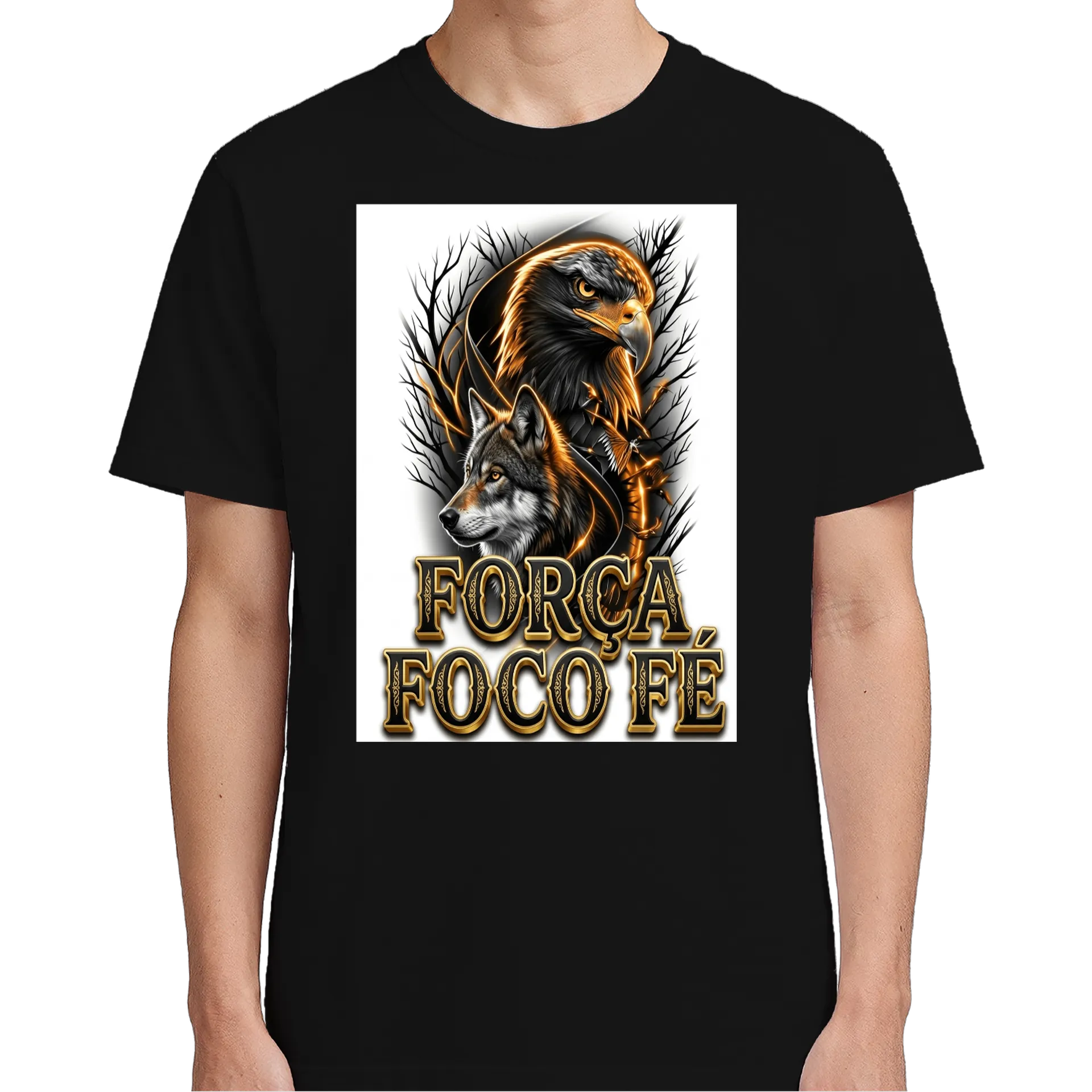 Camiseta personalizada águia e lobo - Imagem 5