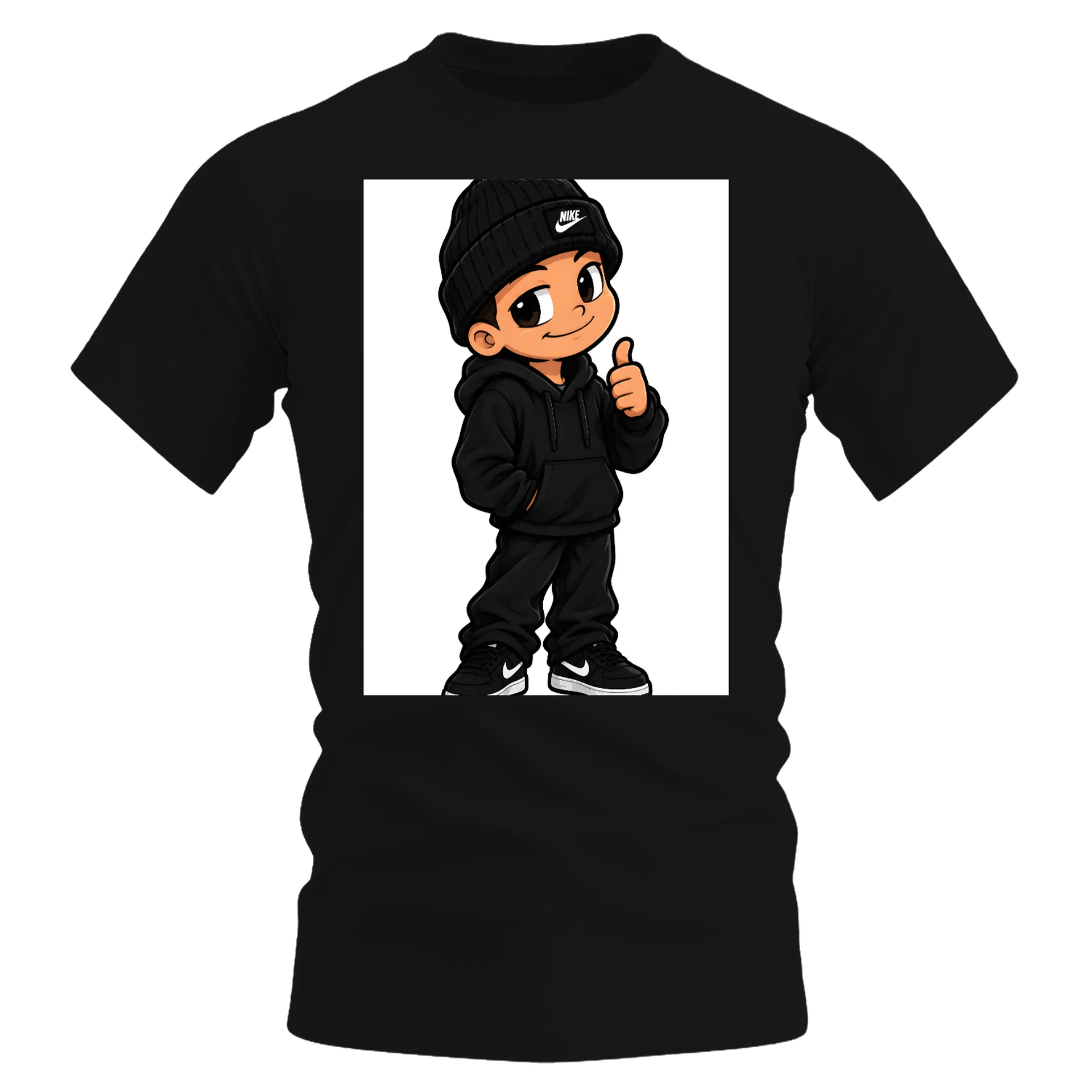 Camiseta Dry Fit Estampa Ninja Preto 100% Poliéster de Luiz — imagem 2 de 6