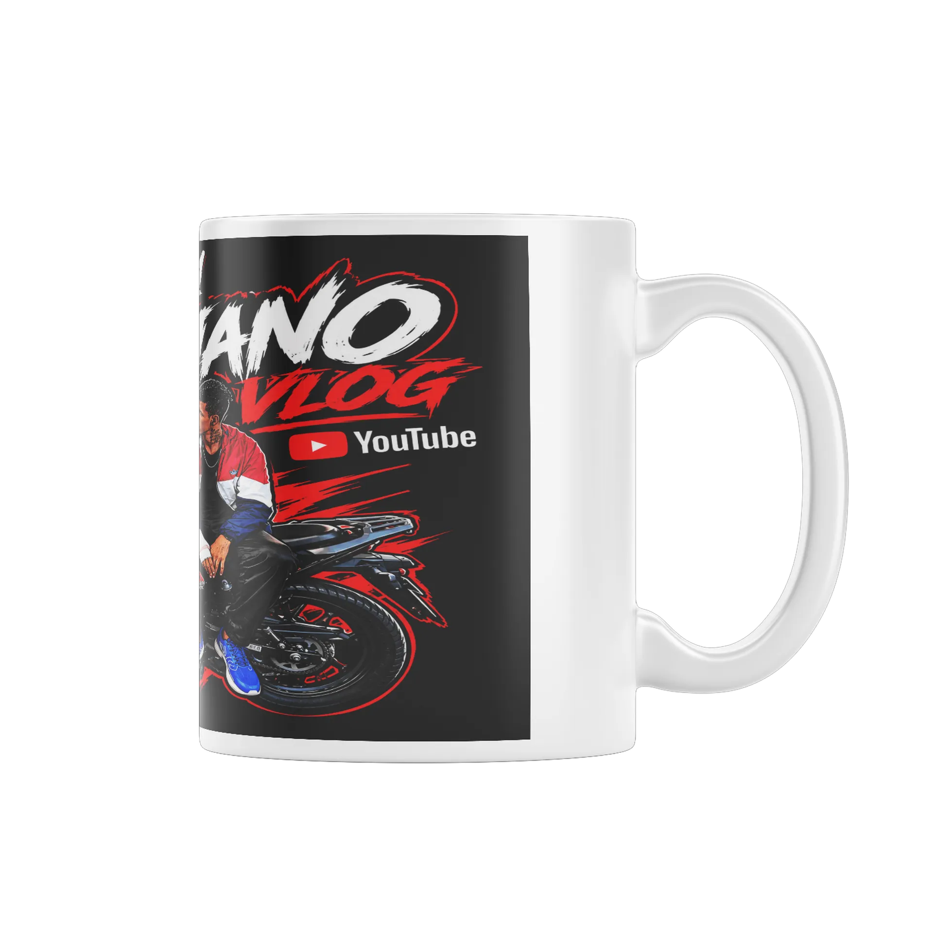 Caneca personalizada de fabianomotovlog — imagem 1 de 4