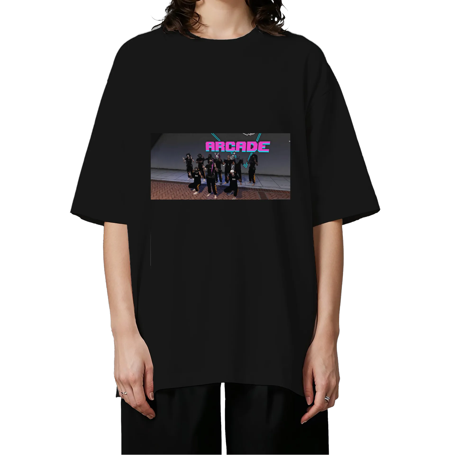 Camiseta Oversized jeffimroleplay & arcade - Imagem 3