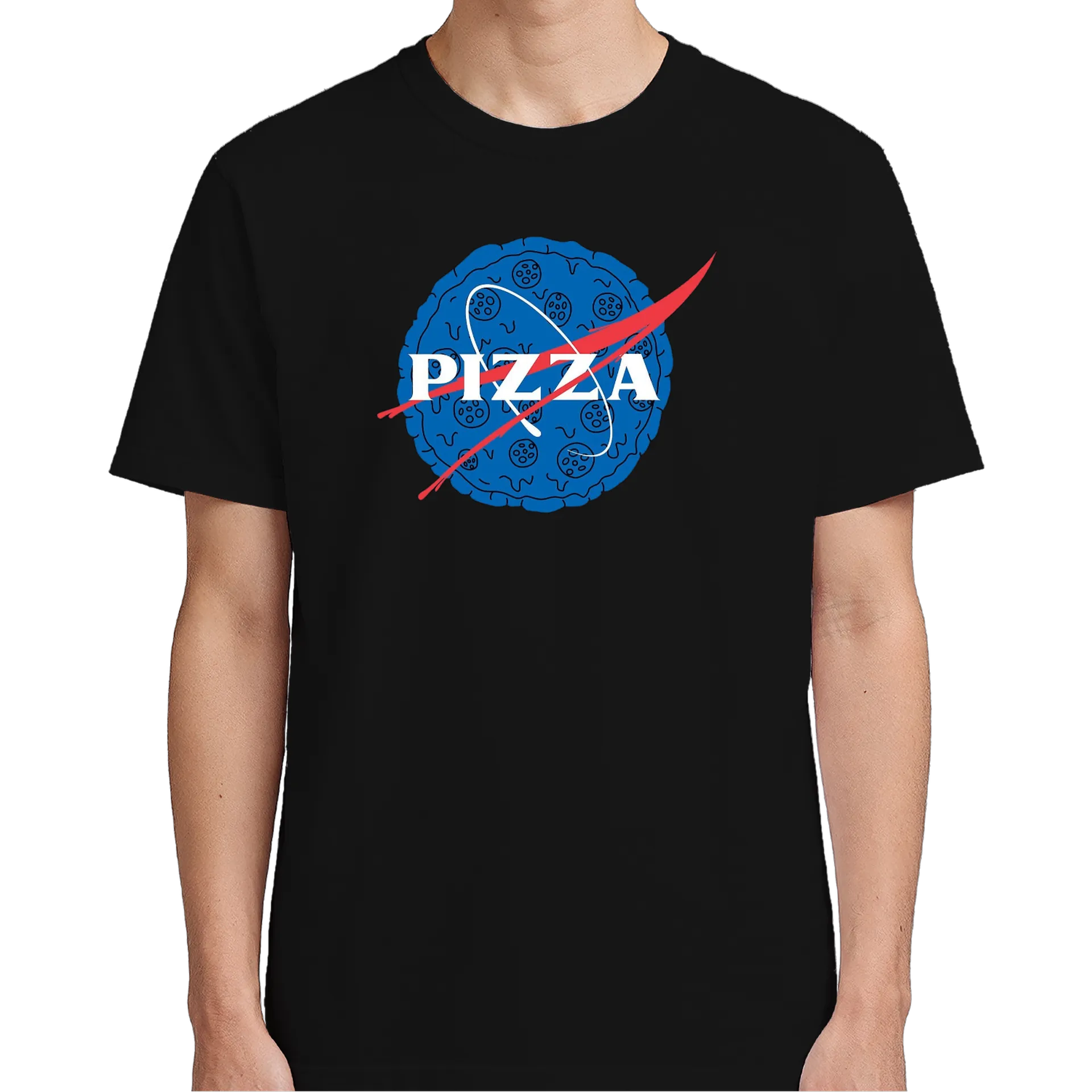 Camiseta Pizza Estilo NASA 100% Algodão - Imagem 5