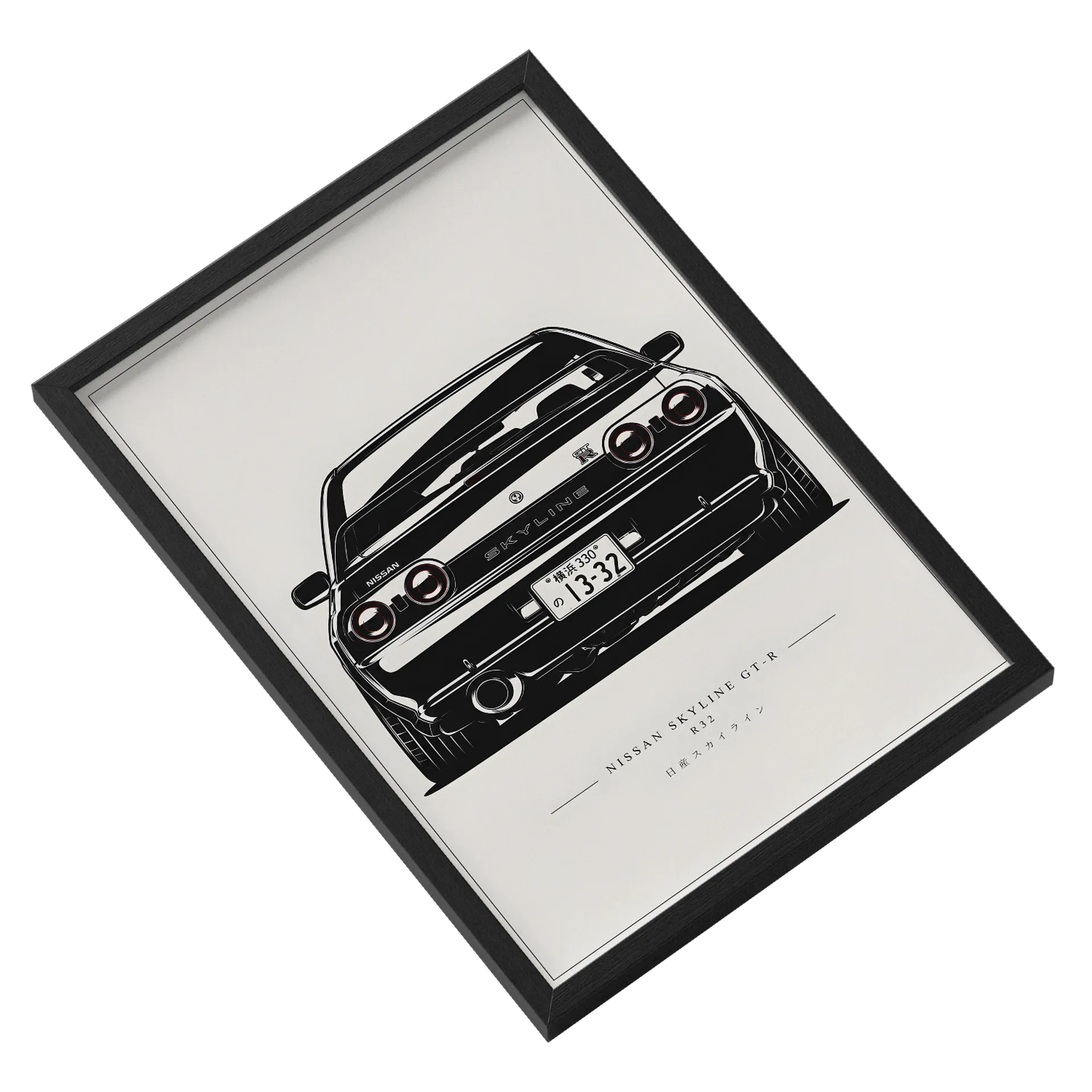 Quadro Skyline R32 A3 Com Vidro - Imagem 2