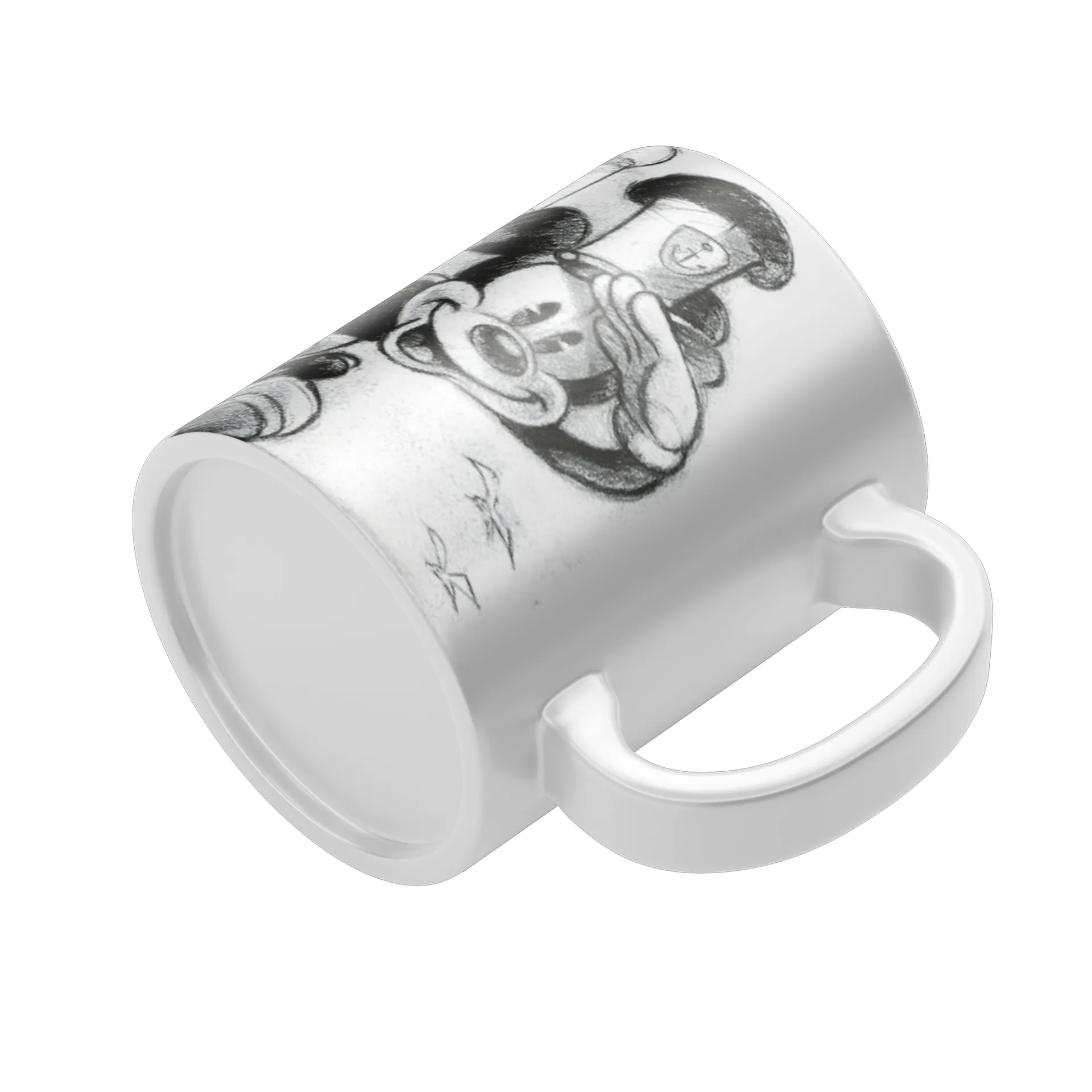 Caneca Porcelana Rato Navegando 325ml - Imagem 4