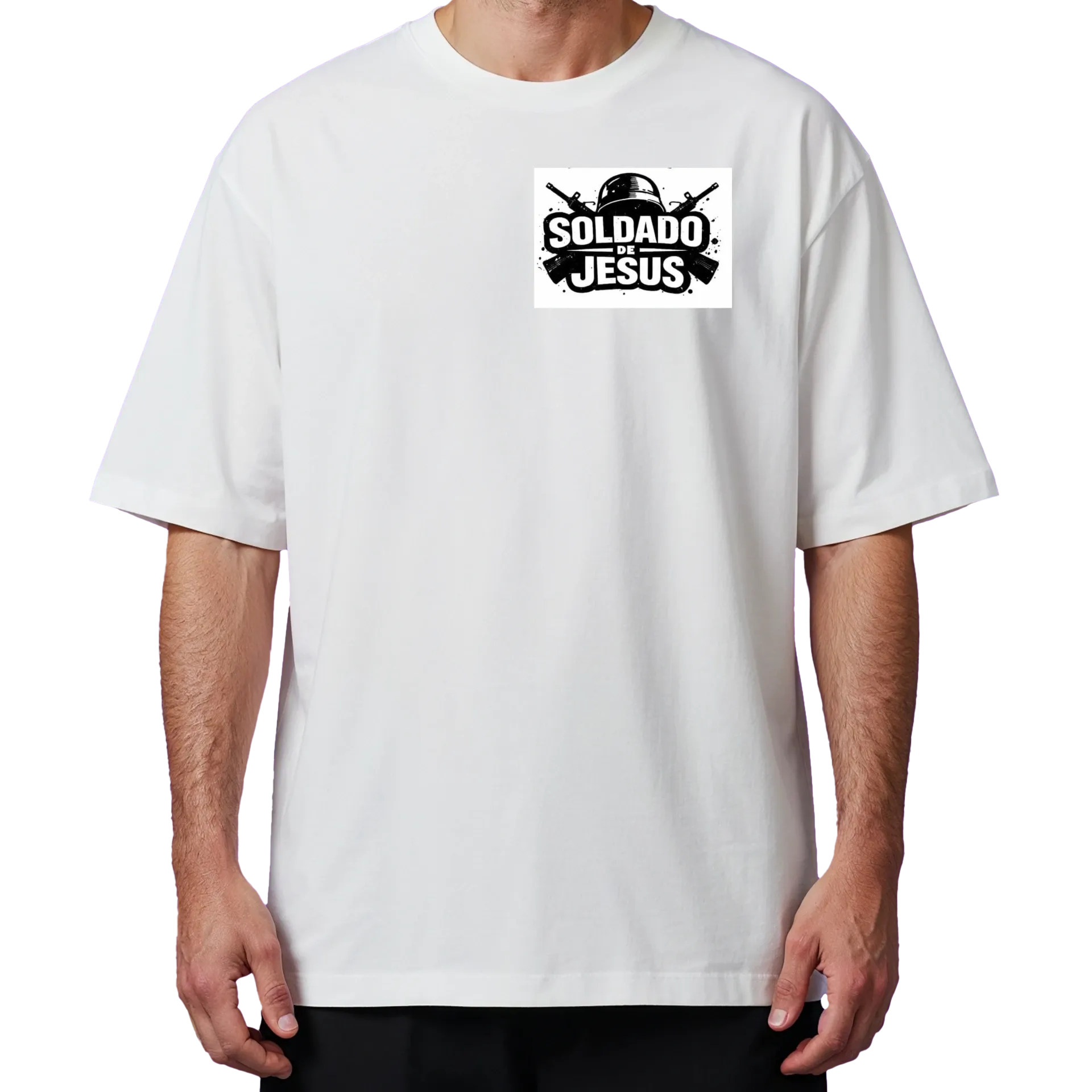 Camiseta Oversized soldado de Jesus  - Imagem 4