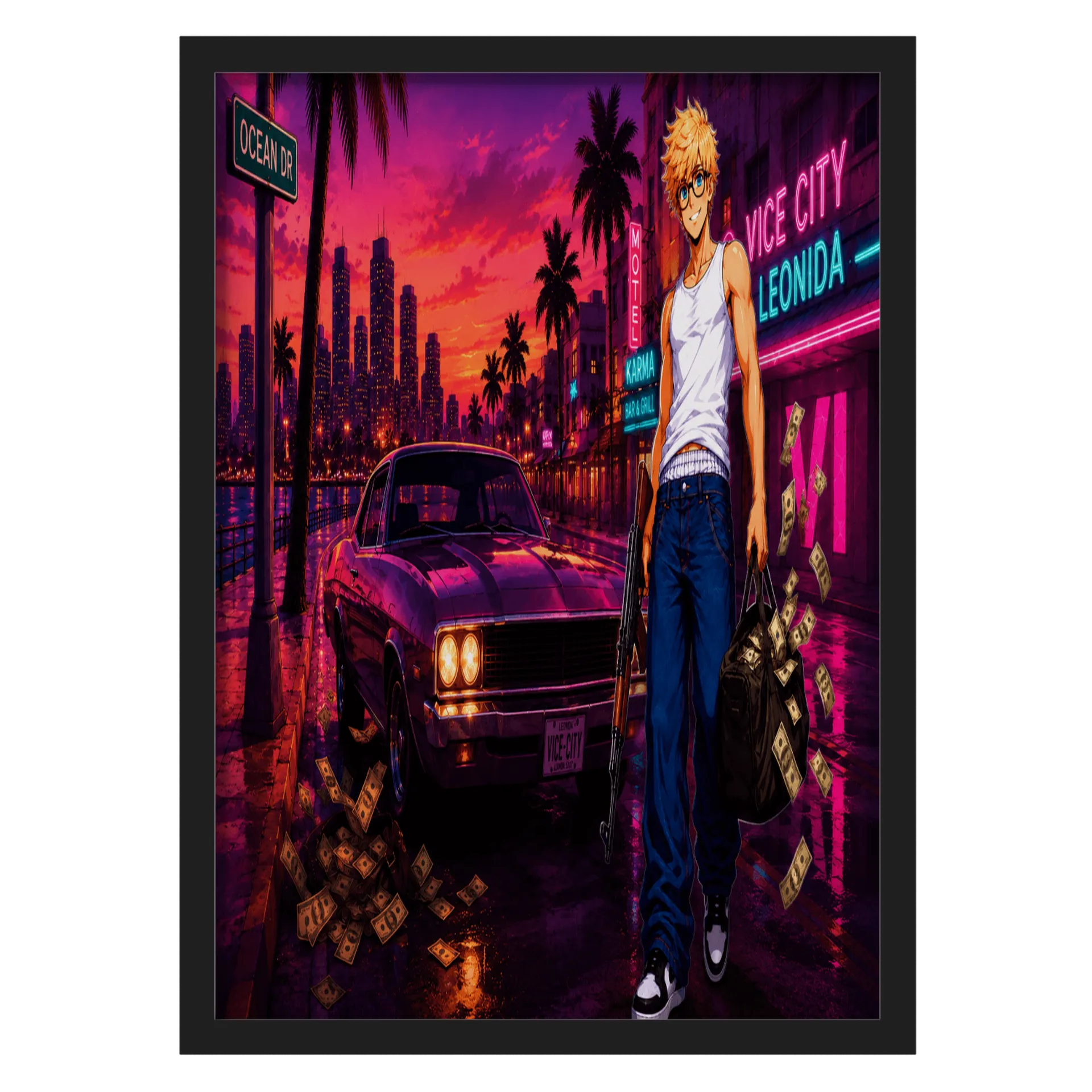 Quadro A3 Leleco Games Com Vidro de LeandroPich — imagem 1 de 3