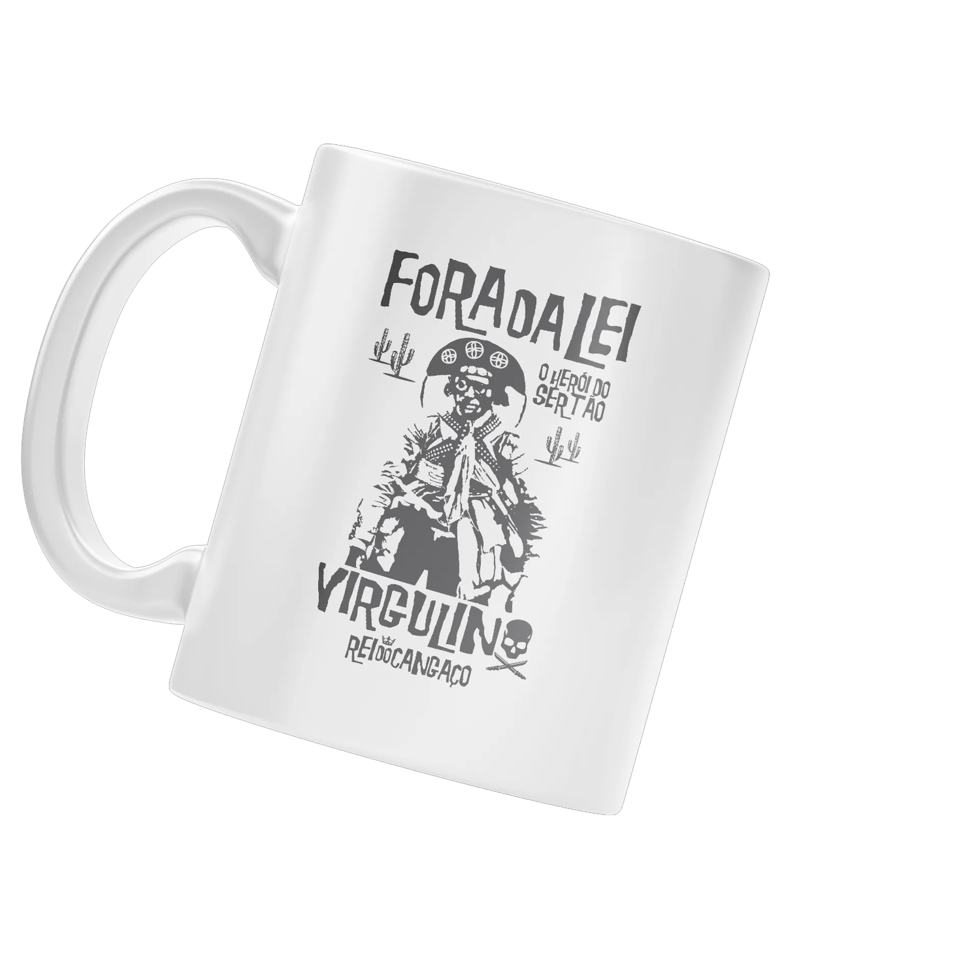 Caneca Porcelana Virgulino Fora da Lei 325ml - Imagem 3
