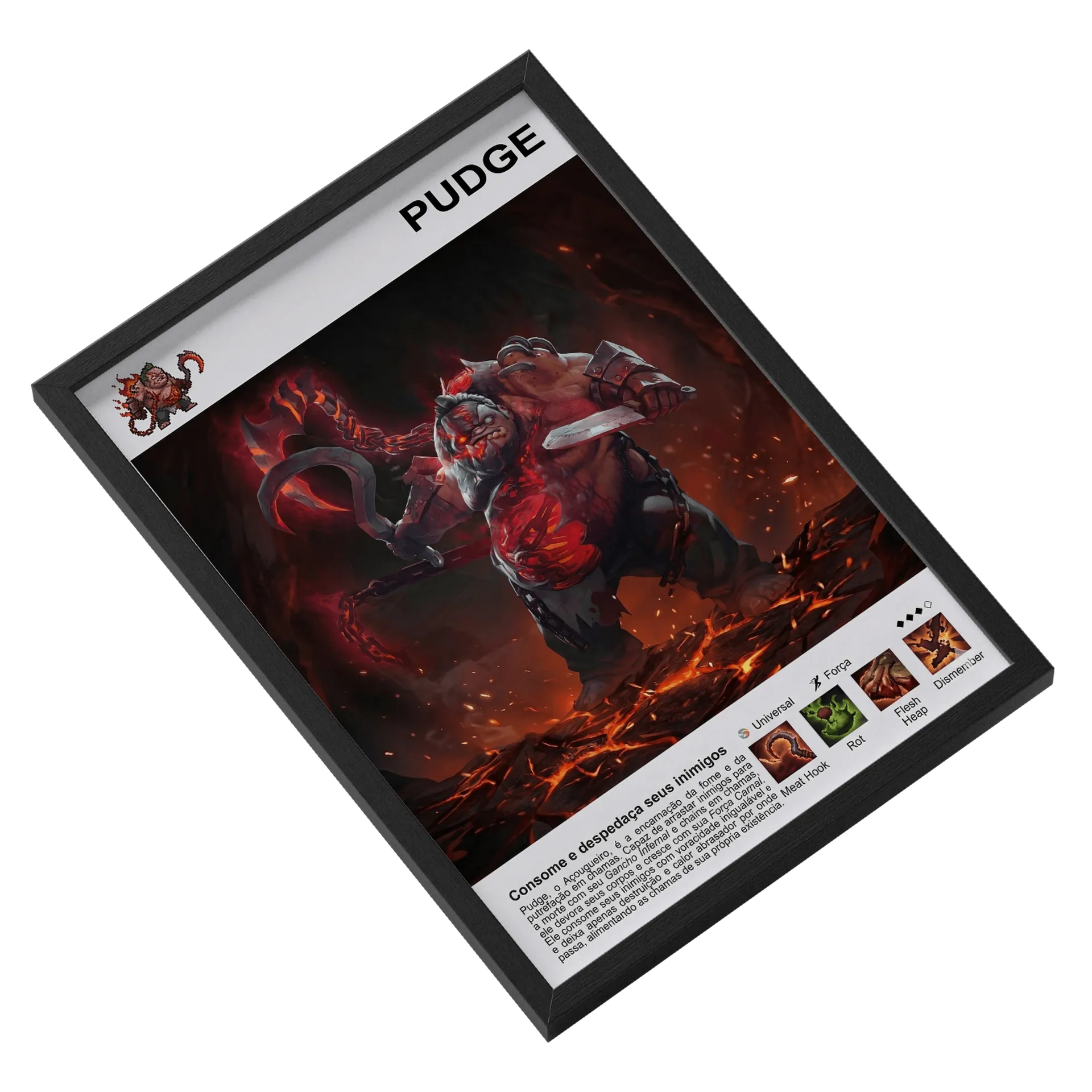 Quadro A3 Pudge Exclusivo - Imagem 2