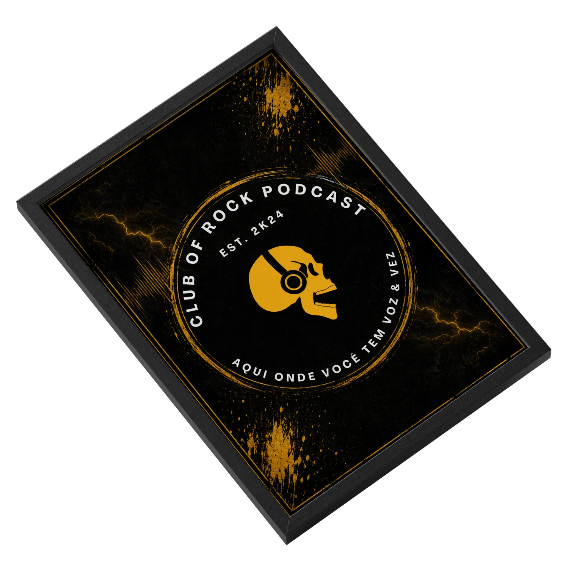 Quadro A3 – Club Of Rock Podcast | Est. 2K24  de Club Of Rock Podcast Store  — imagem 2 de 3
