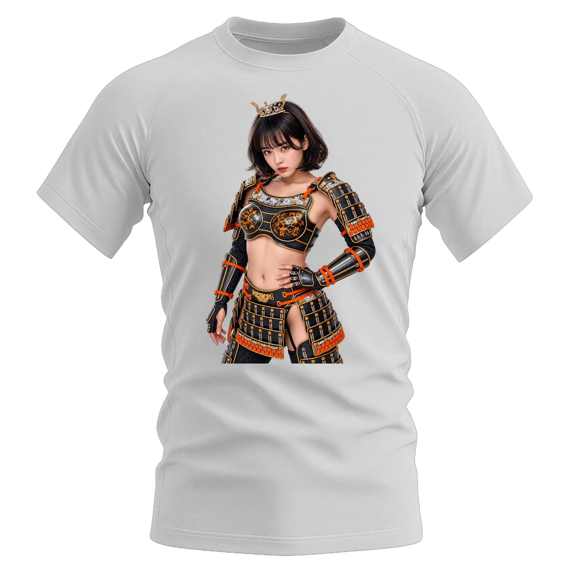 Camiseta Dry Fit Guerreira de Armadura Samurai Realista - Imagem 1