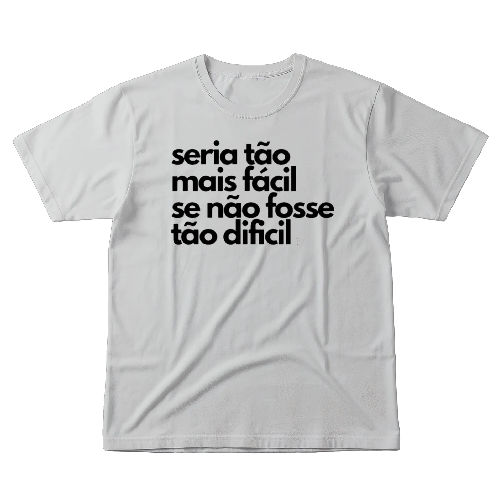 Camiseta Estampa Tipográfica Frase Motivacional 100% Algodão - Imagem 1