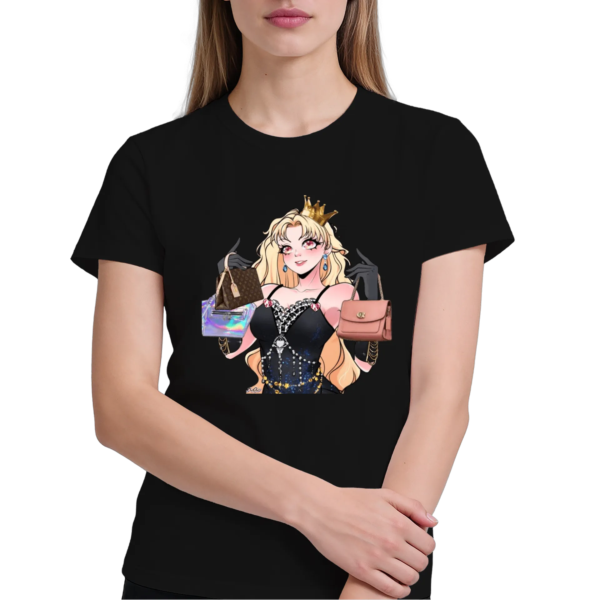 Camiseta Princesa Glamurosa 100% Algodão de Lady Siam — imagem 3 de 6