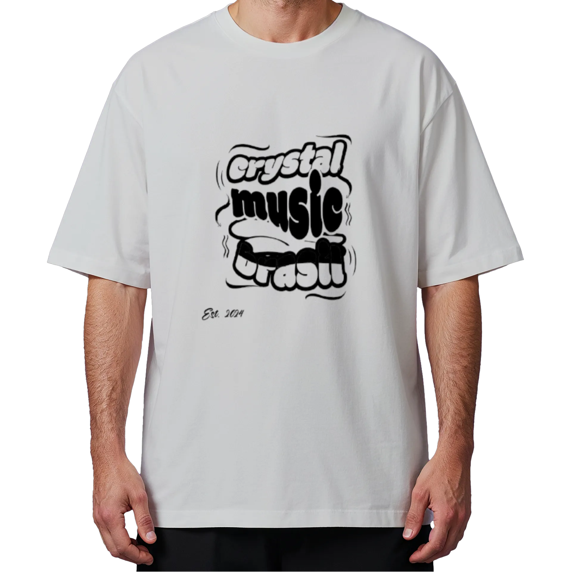Camiseta Oversized CMB "Distortion" - Branco - Imagem 4