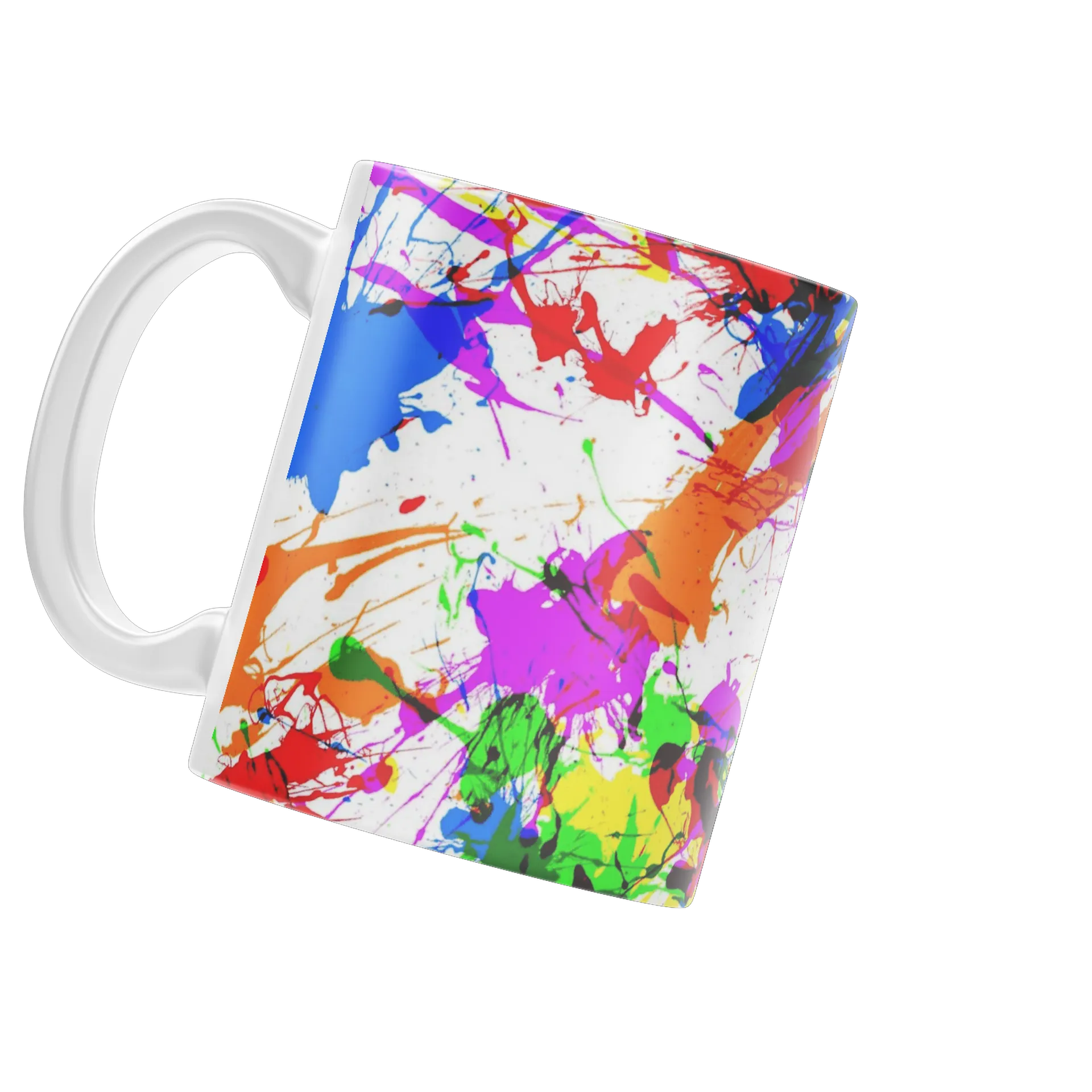Caneca Estampa Abstrata Colorida 325ml - Imagem 3