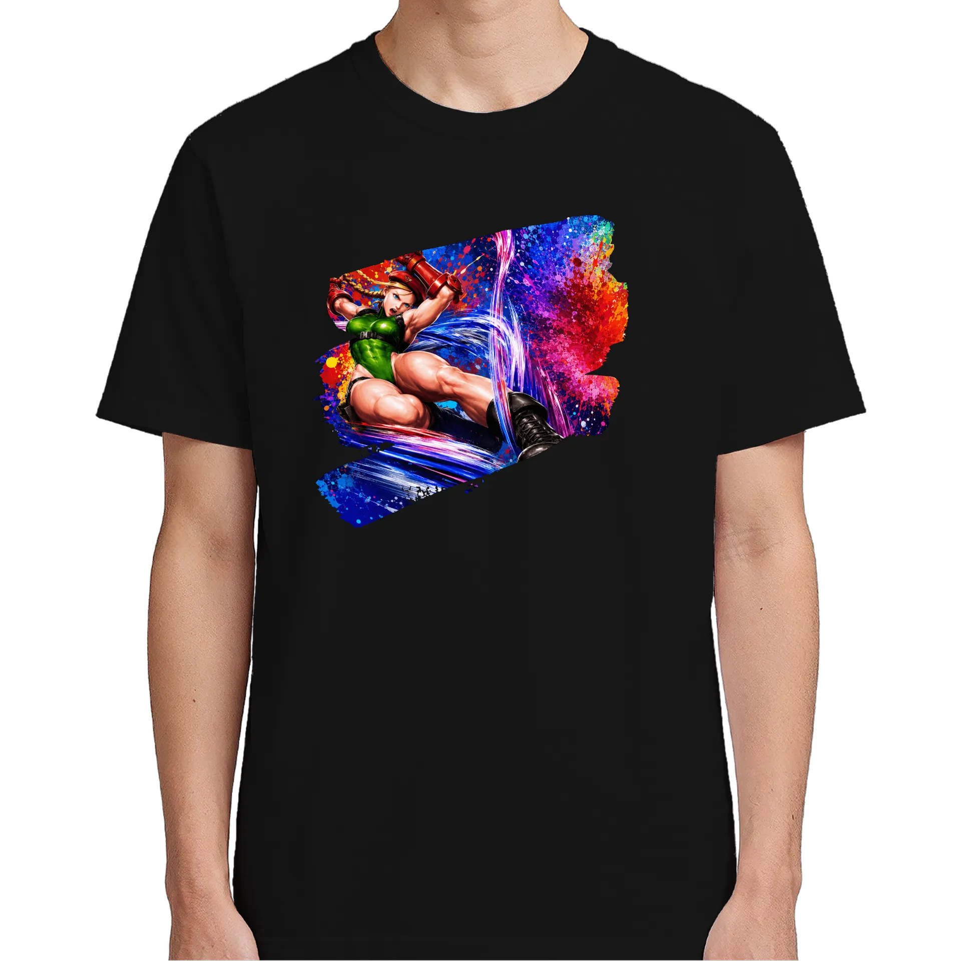 Camiseta Cammy Street Fighter Estampa Colorida 100% Algodão - Imagem 5