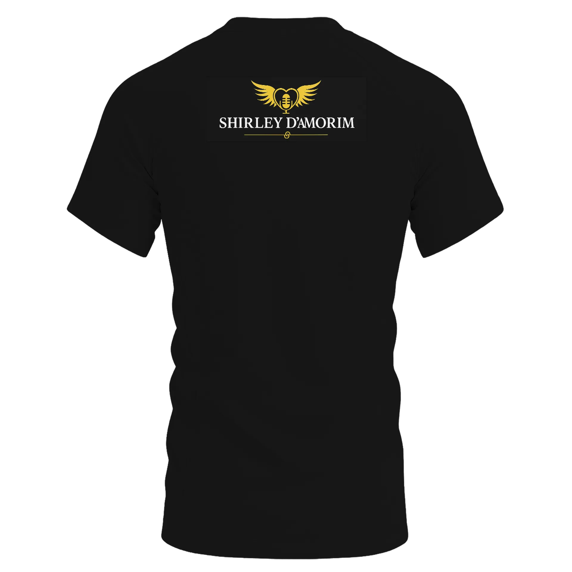 Camiseta Dry Fit Celebração Floral Dourado Preto - Imagem 2