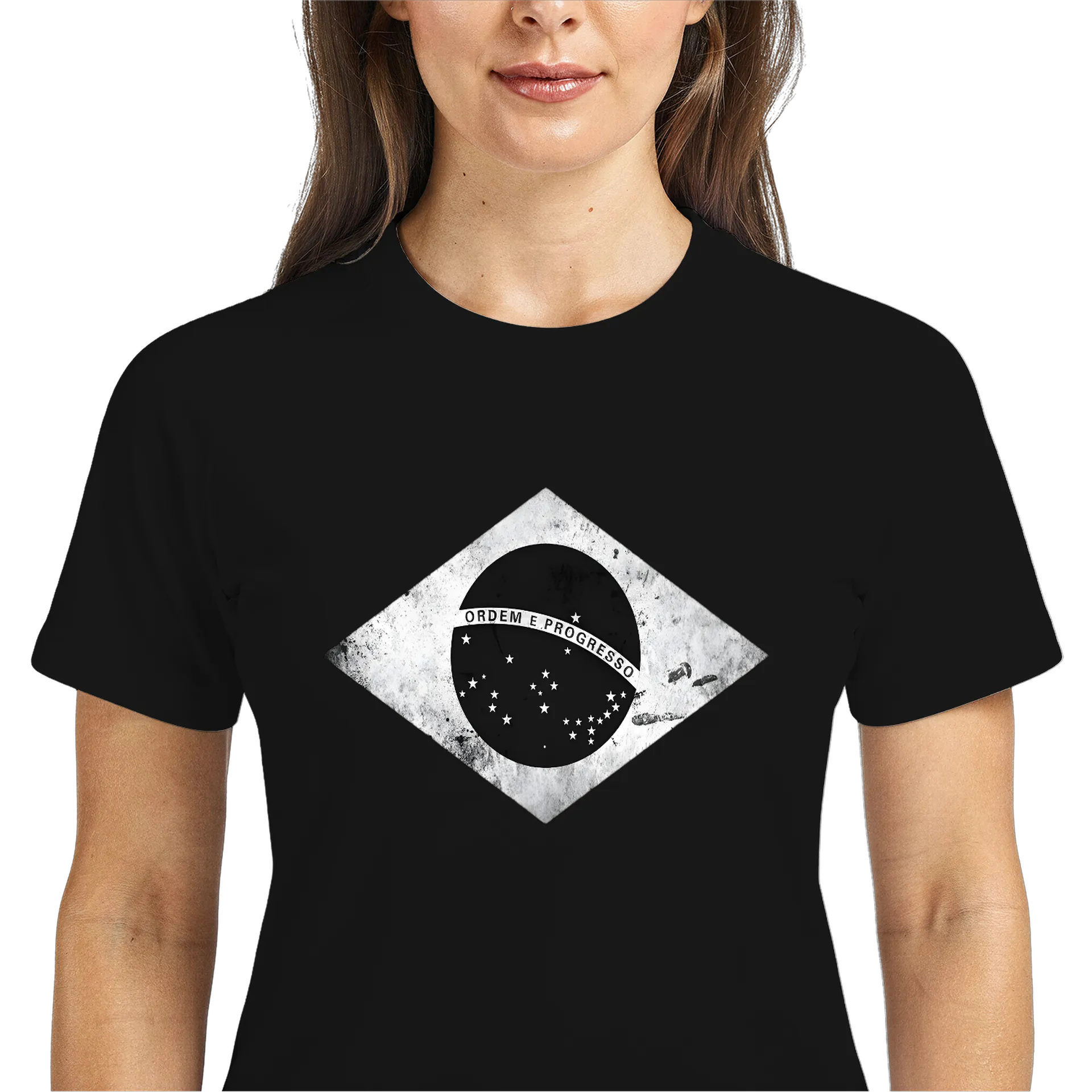 Camiseta Dry Fit Bandeira do Brasil Tipográfica - Imagem 3