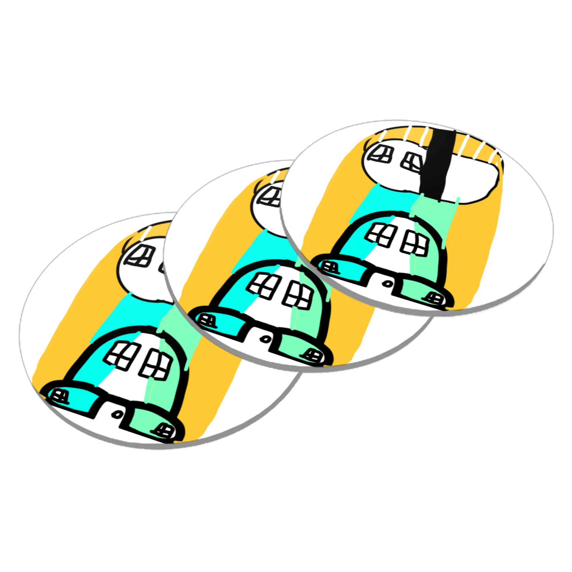 PORTA COPOS CASA OCTO E SUSHI - LINHA OCTO E SUSHI  de Kuatini Store