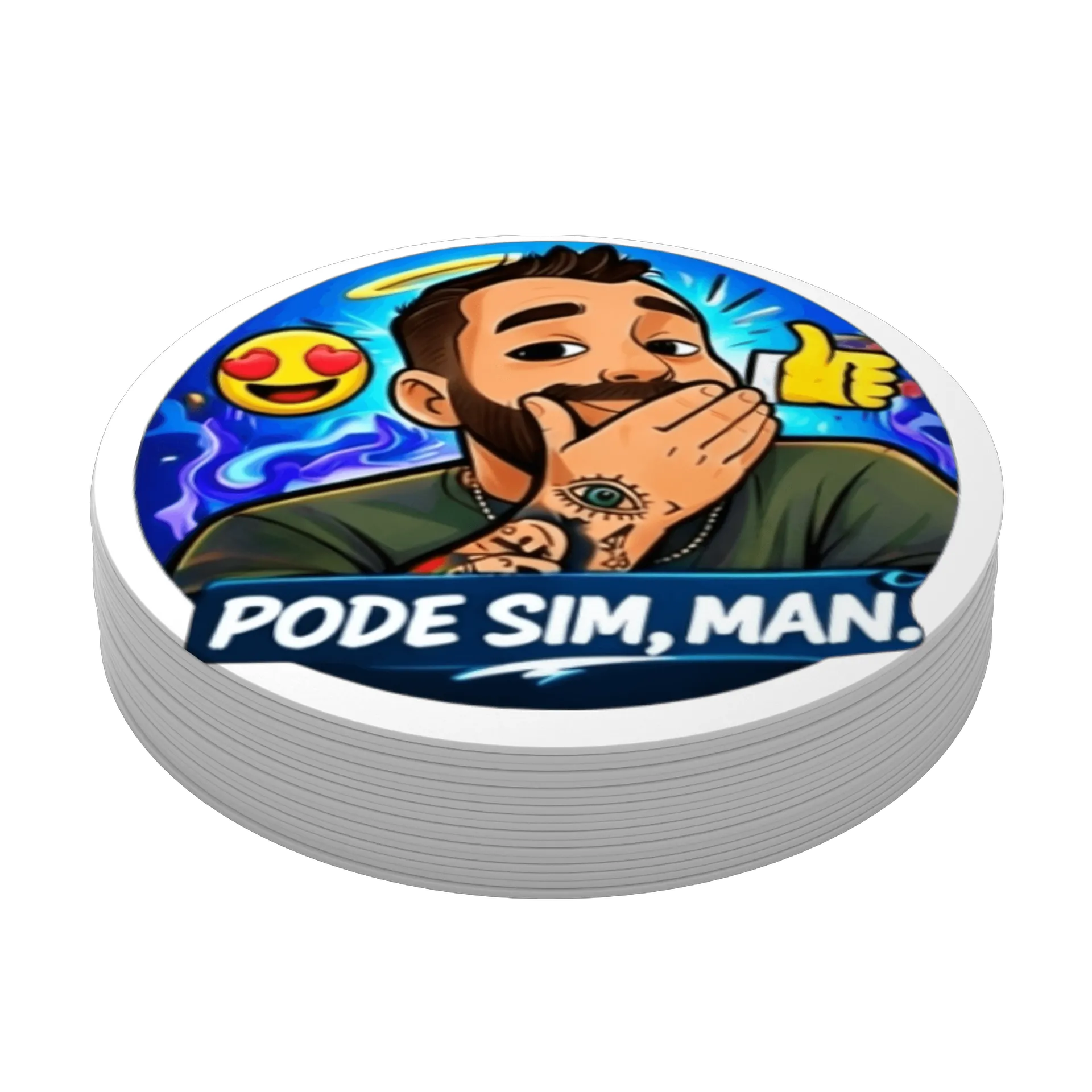 Porta-copos Pode sim AZUL - Imagem 4