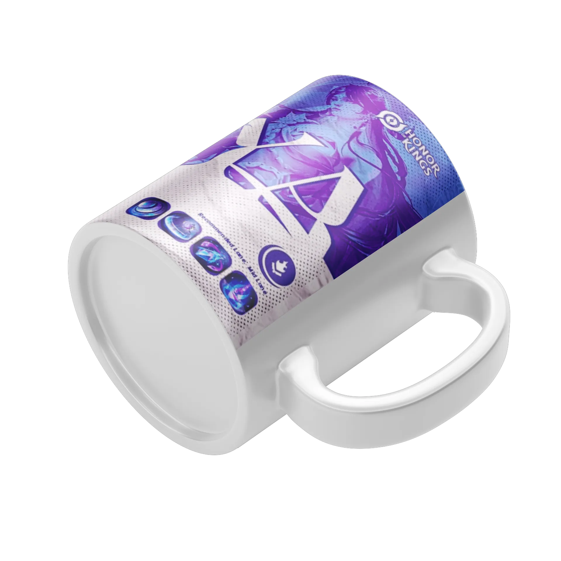 Caneca Honra dos Reis Haya Anime Roxo e Azul 325ml de Cuppira — imagem 4 de 4