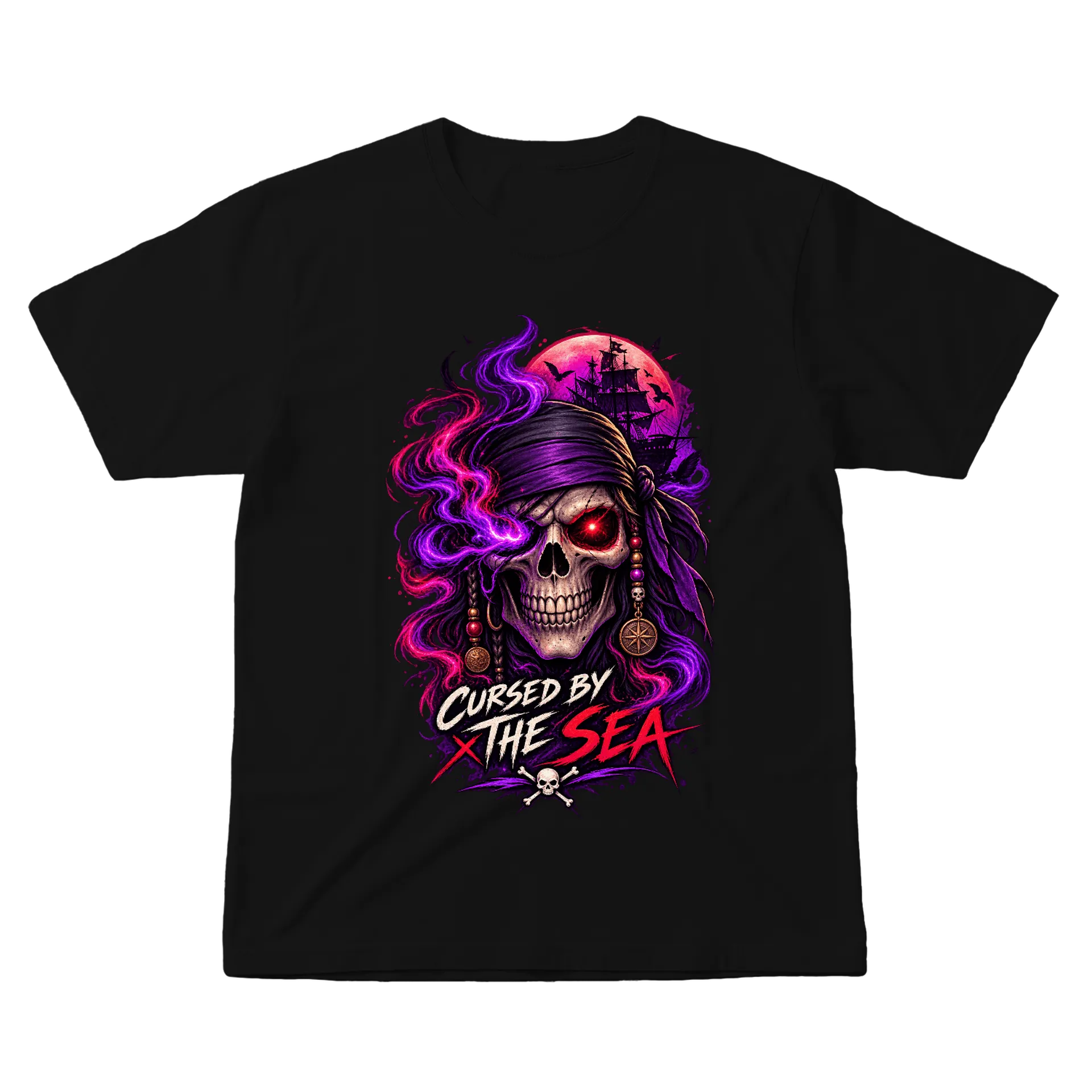Camiseta Cursed by the Sea - Esqueleta - Imagem 1
