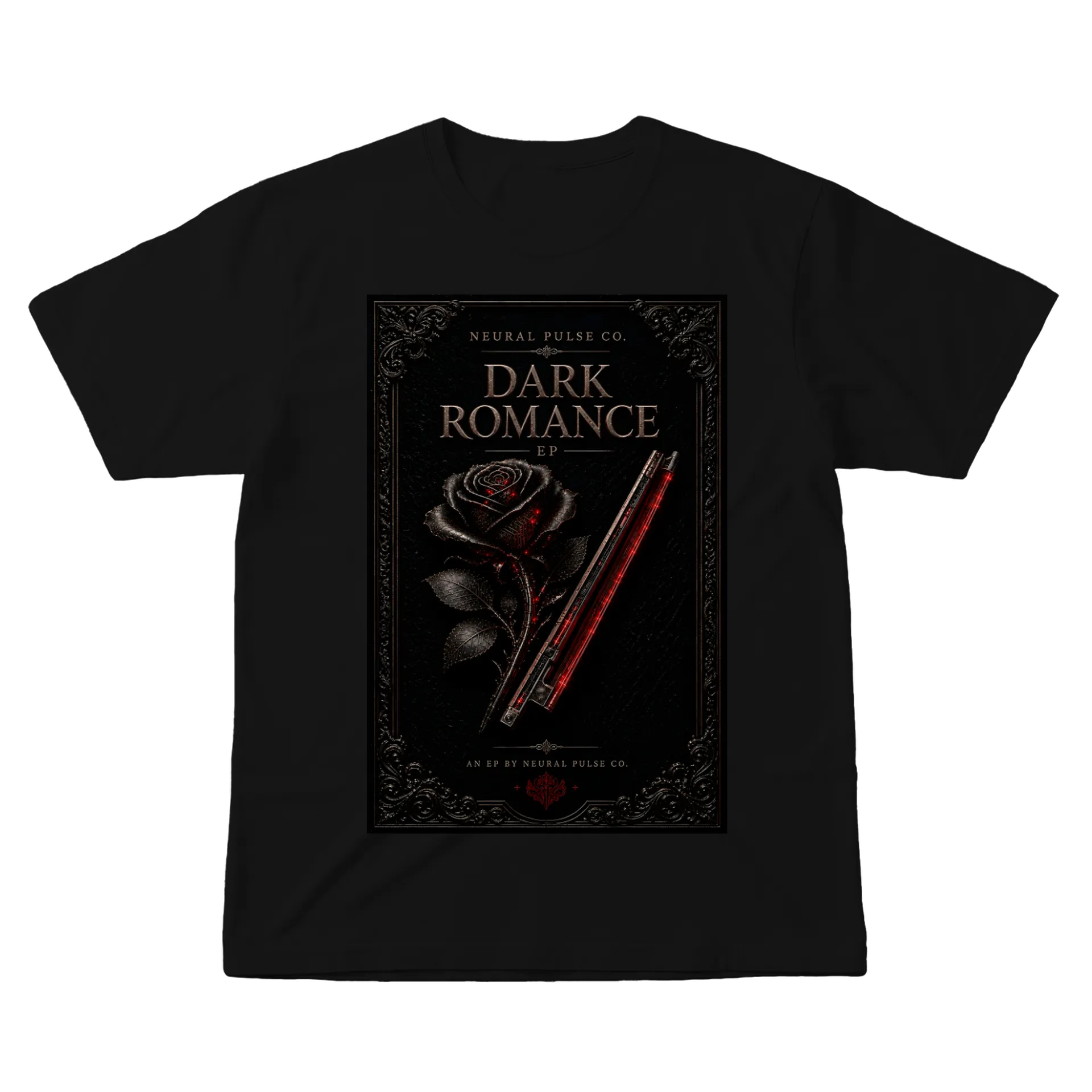 Camiseta Neural Pulse Co. - Dark Romance - Imagem 1