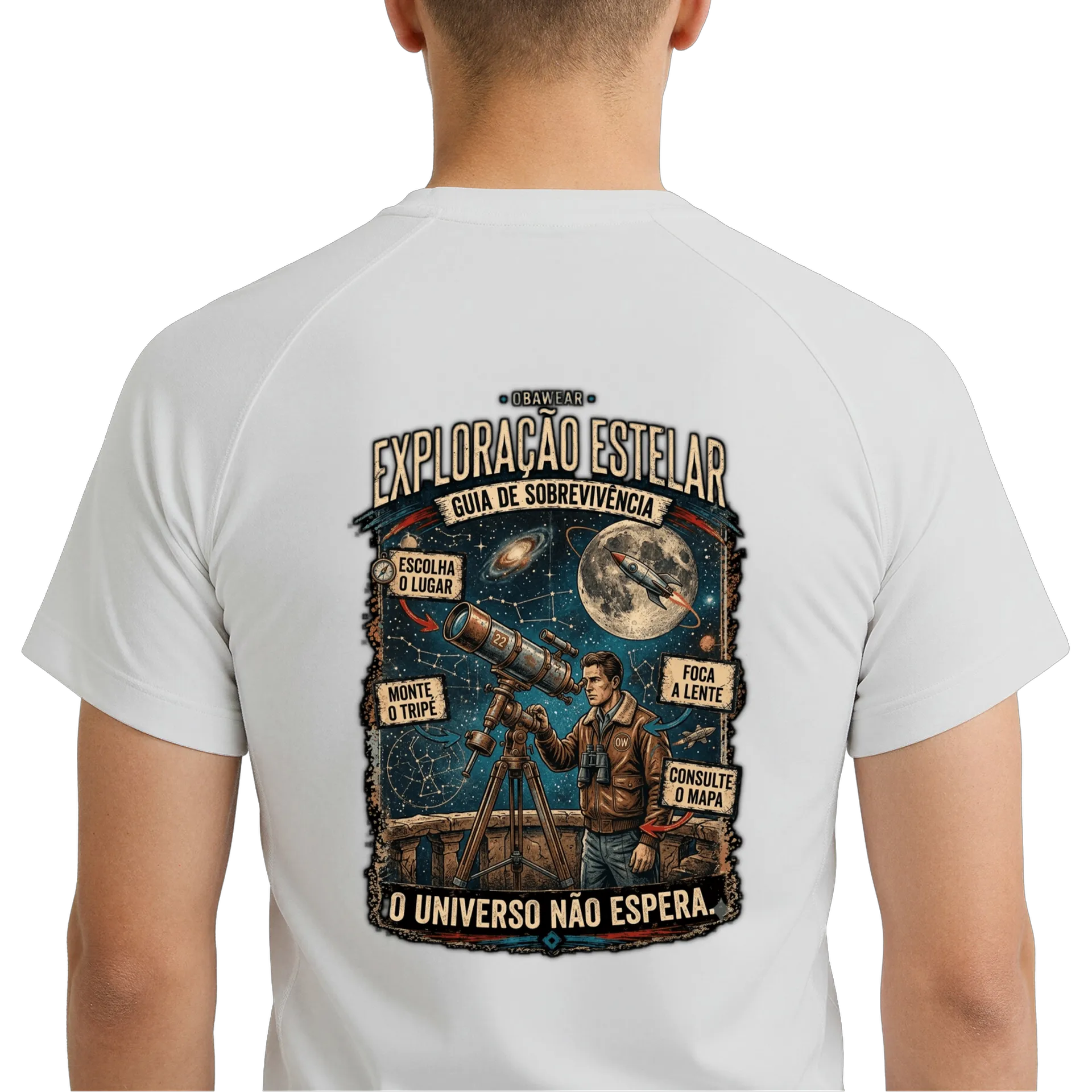 Camiseta DryFit OBAWEAR Exploração EspacialEs - Imagem 6
