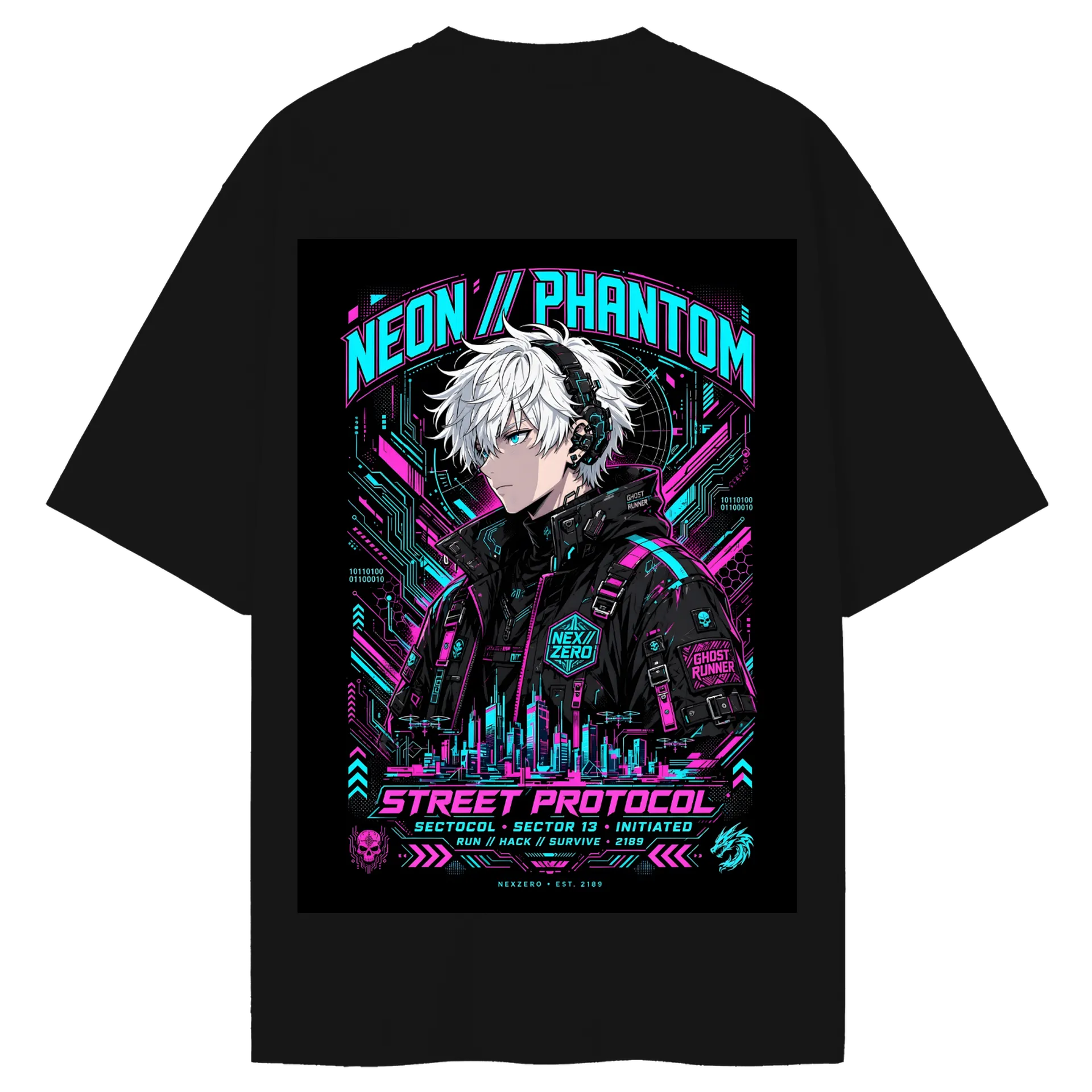 Camiseta Oversize neon phantom - Imagem 3
