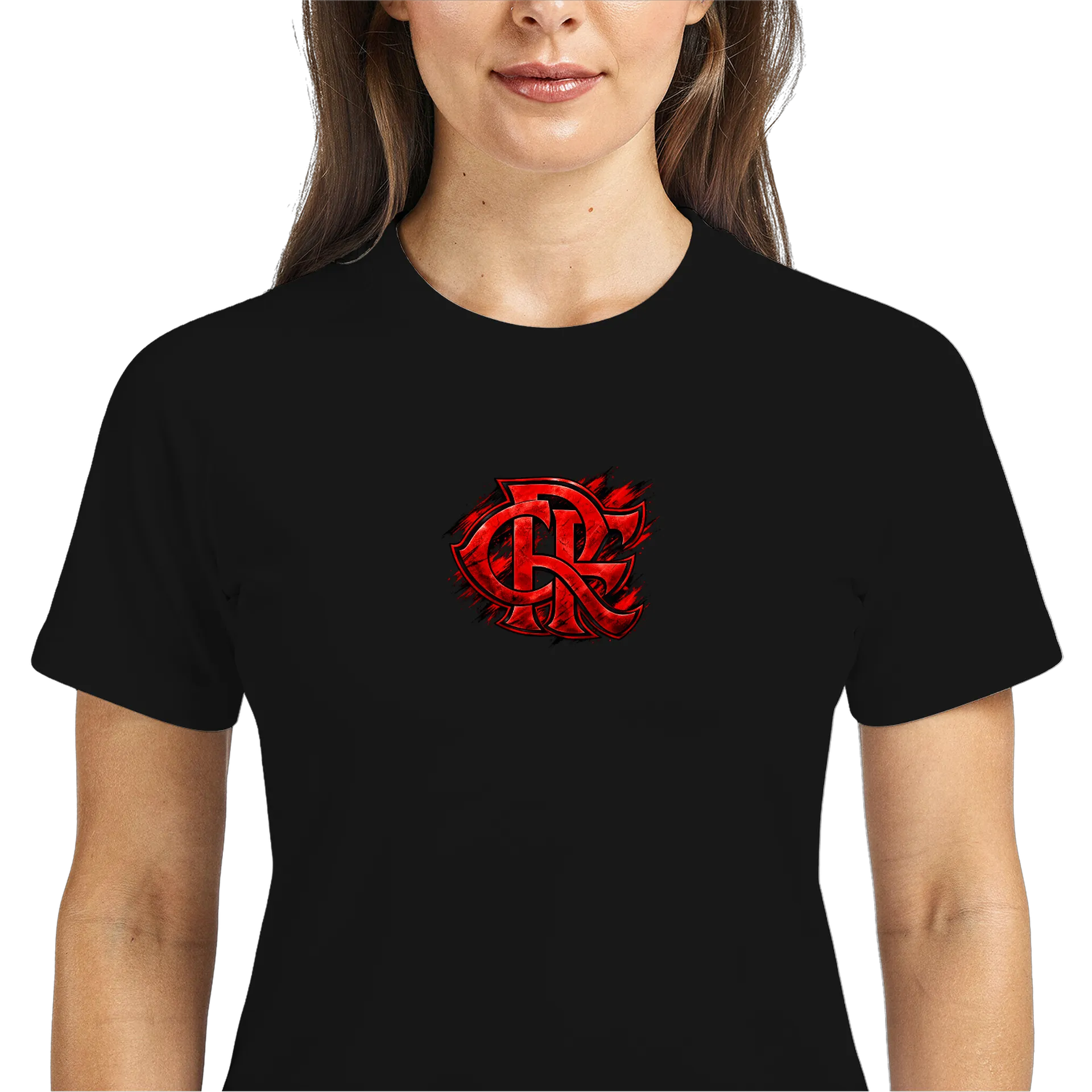 Camiseta Dry Fit Urubu Flamengo Torcida Vermelha e Preta - Imagem 2