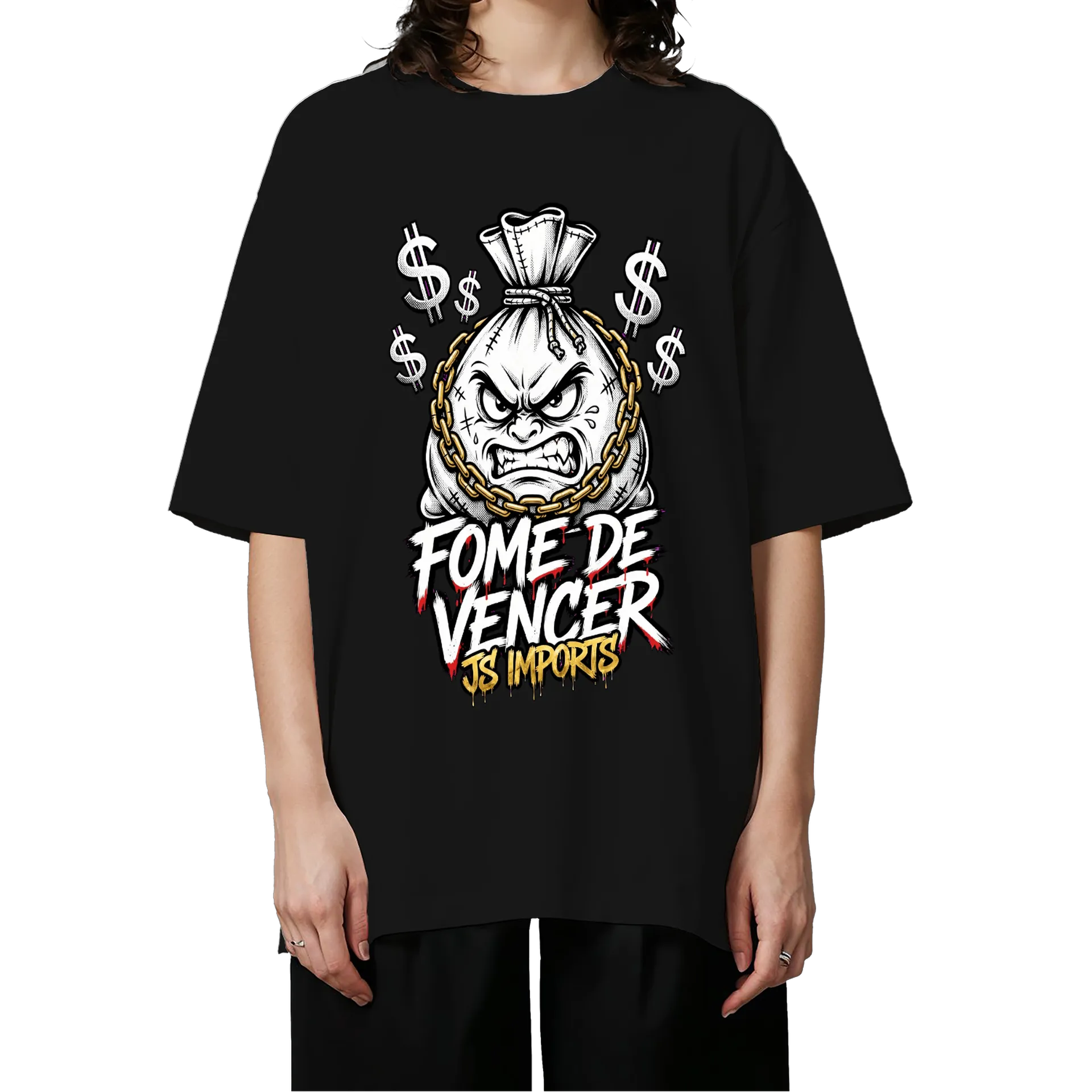 Camiseta Oversized de JS  — imagem 3 de 6
