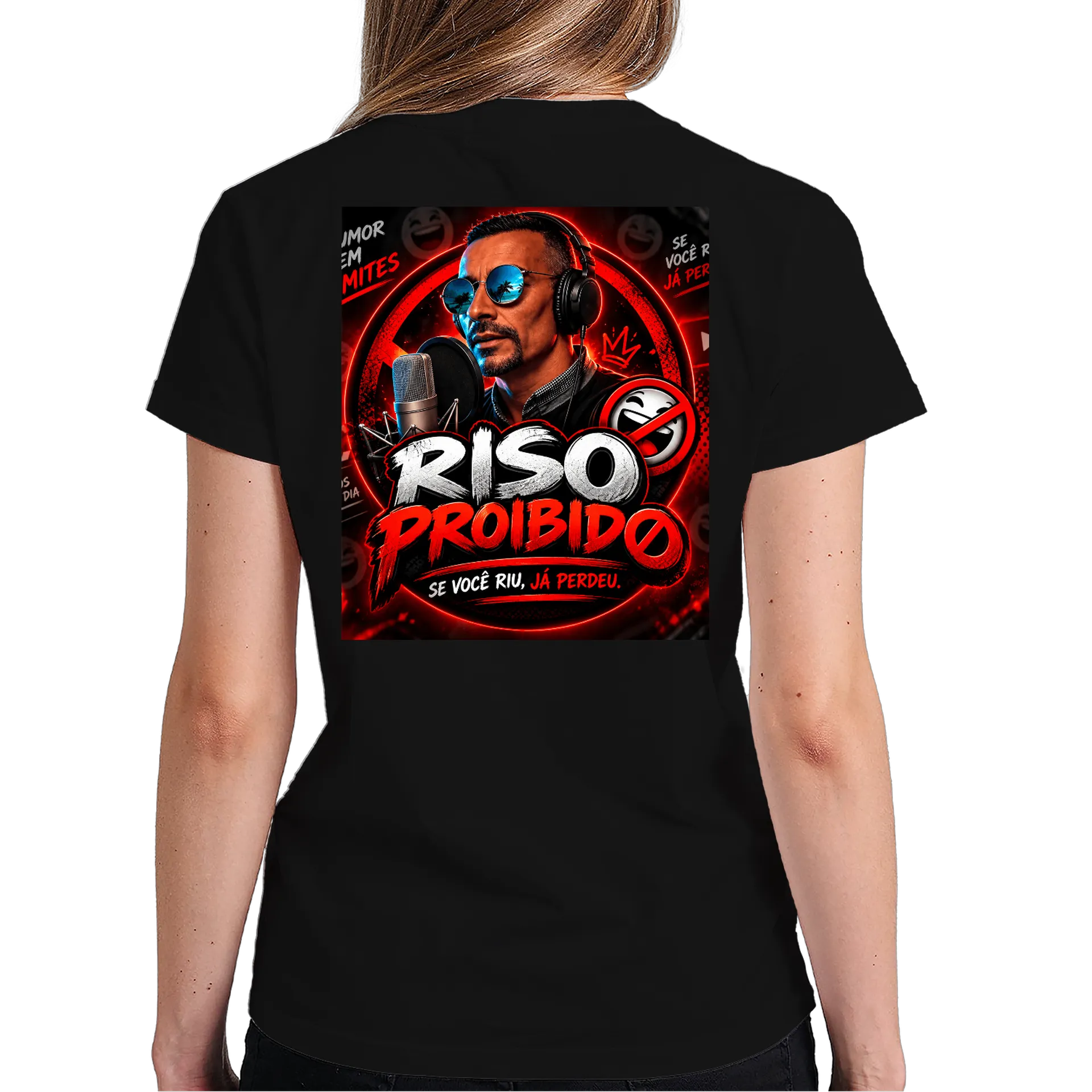 Camiseta Branco Estampa Rivaldo Proibido 100% Algodão - Imagem 5