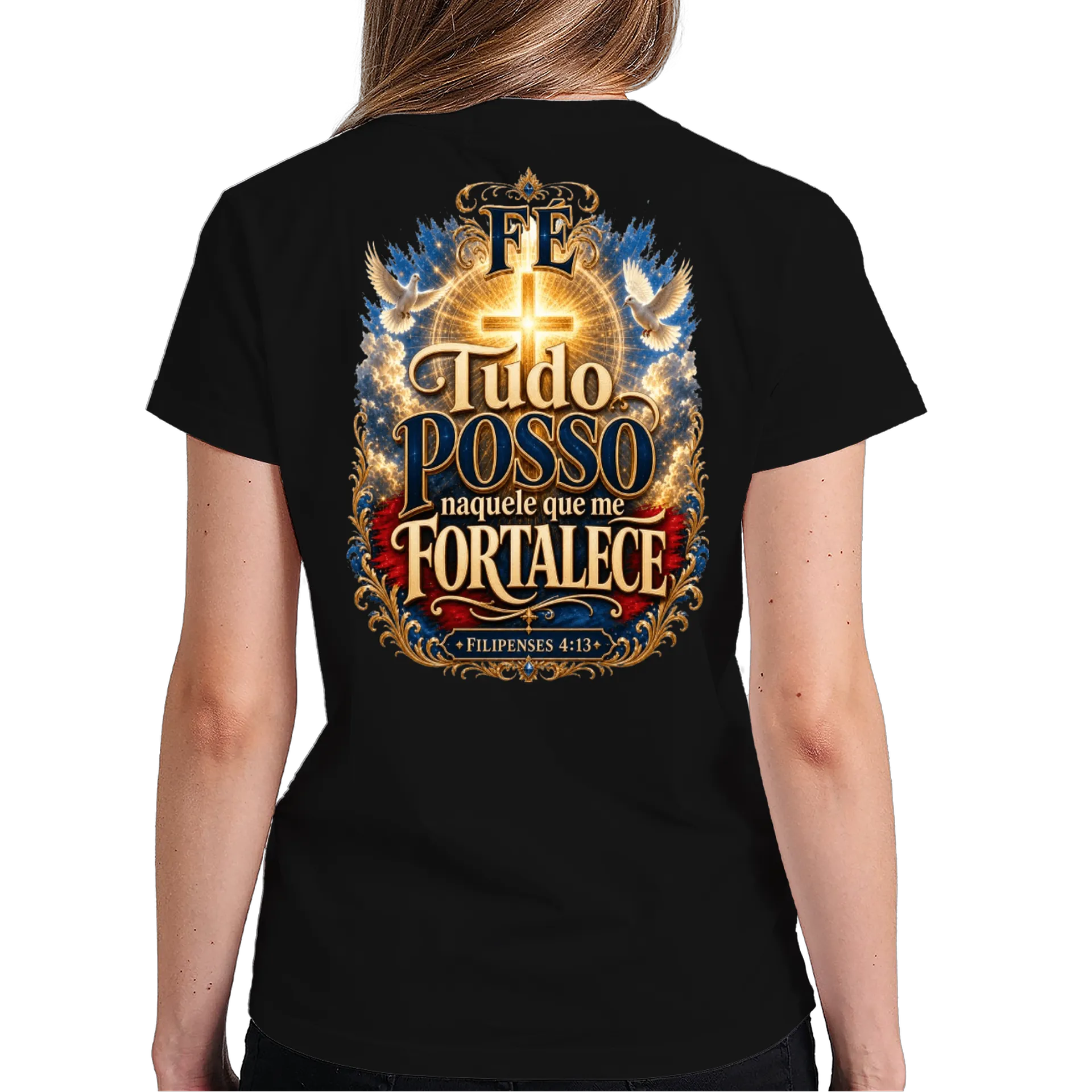 A esperança que não falha Camiseta 100% algodão de Visual Marcas Design — imagem 5 de 6