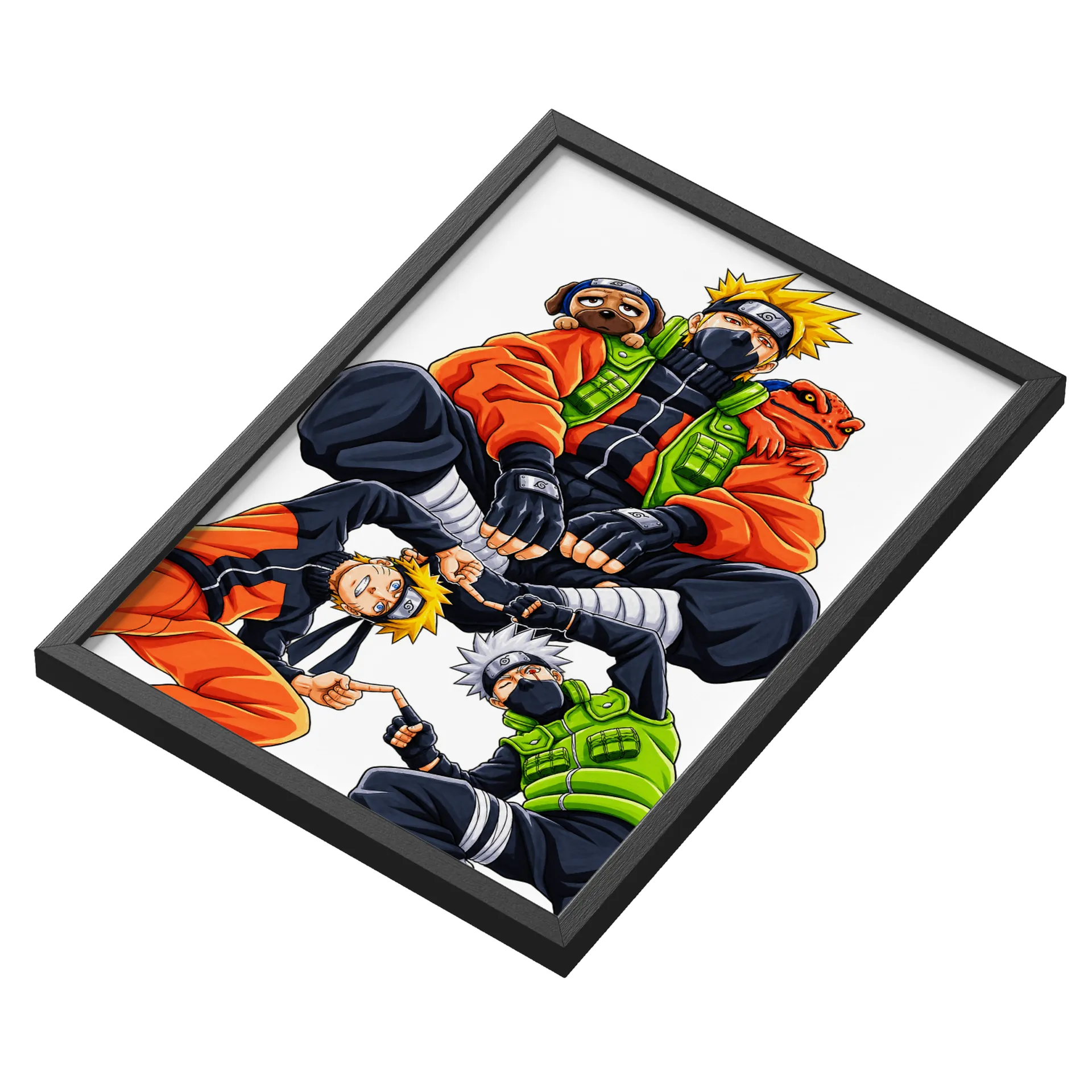 Quadro Naruto Estampa Konohaninja A3 MDF e Vidro - Imagem 3