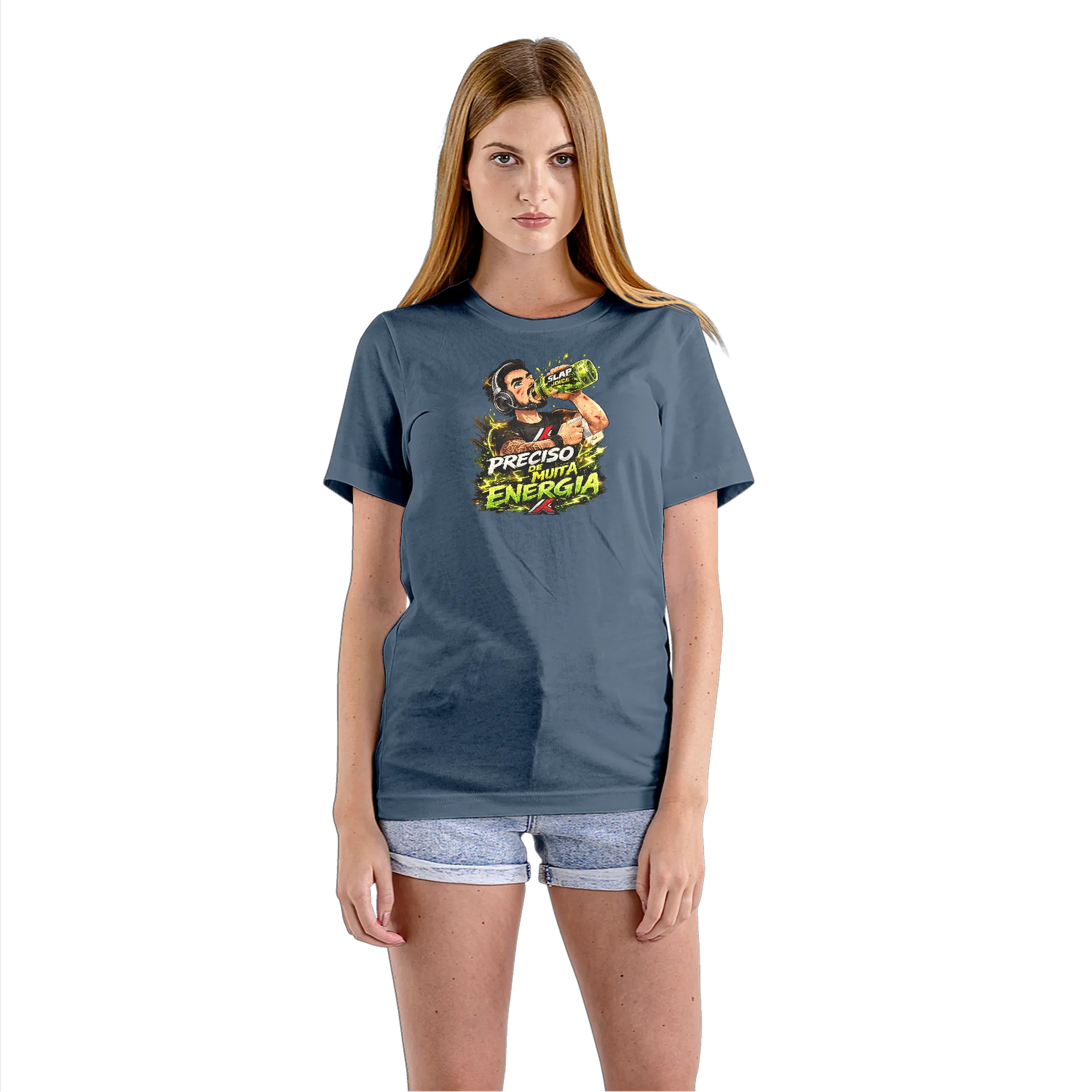 Camiseta Babylook Estampa Gamer Preciso de Muita Energia - Imagem 3